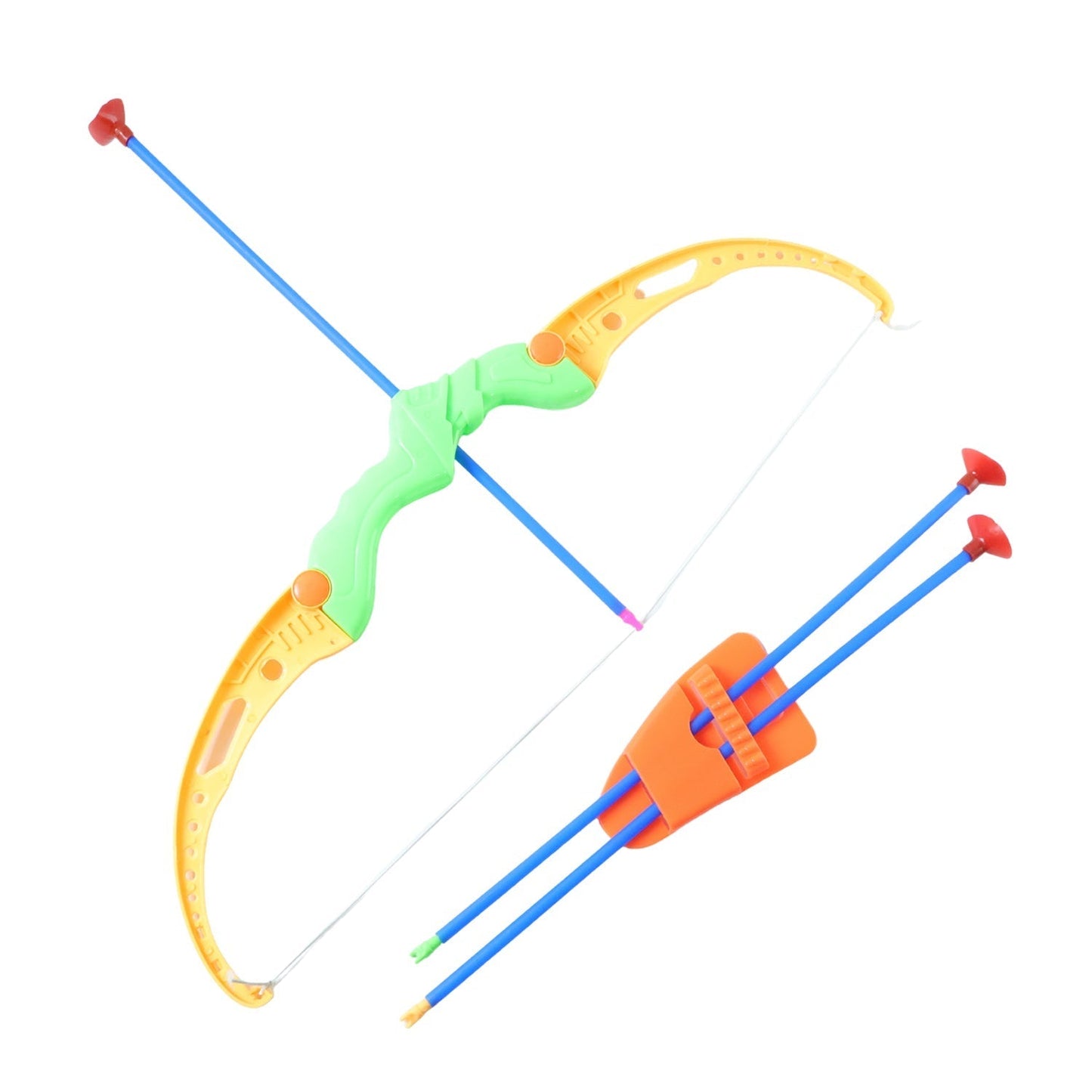 Plastic Archery Bow and Arrow Toy Set with single knife and 3pc Arrow and Target Board,