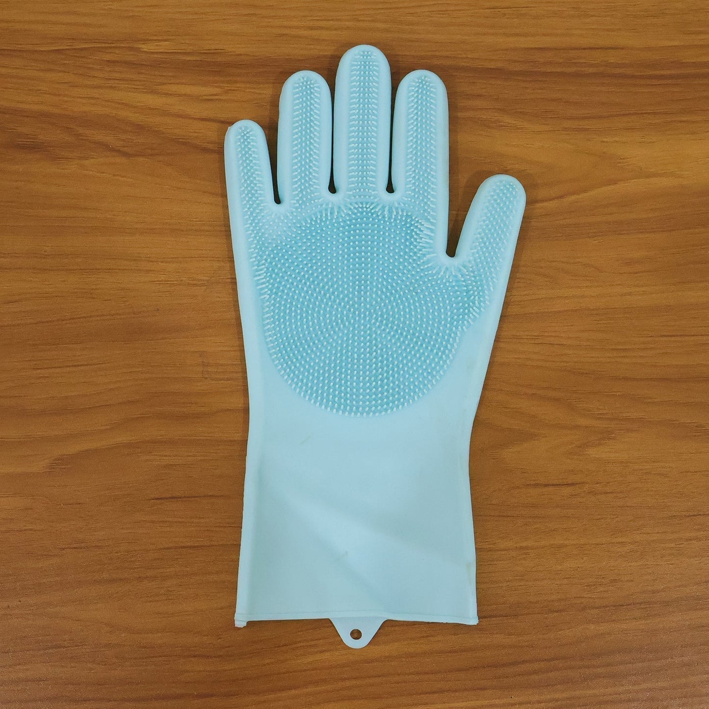 Right Hand Silicone Dishwashing Cleaning Glove with Scrubber Brush (1 Pc)