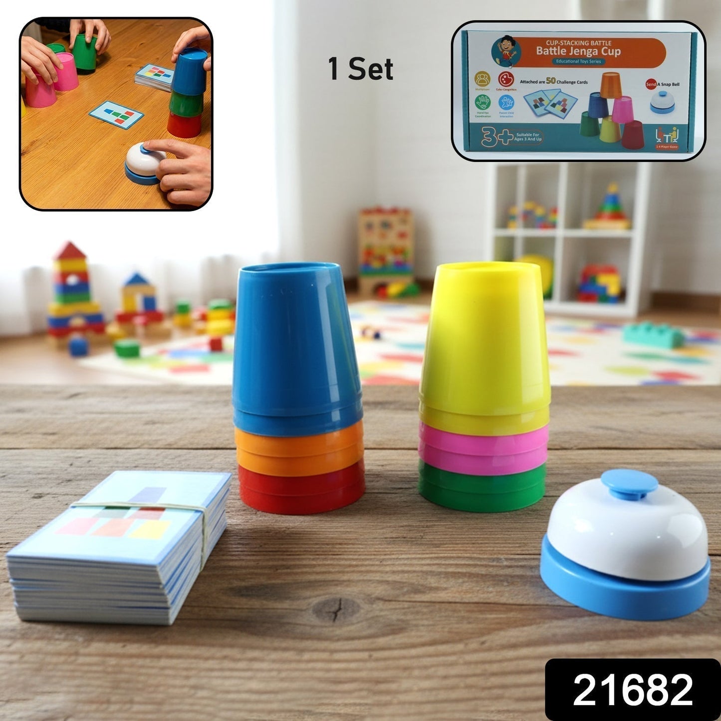 Cup Stacking Battle Challenge Game Set (1 Set)