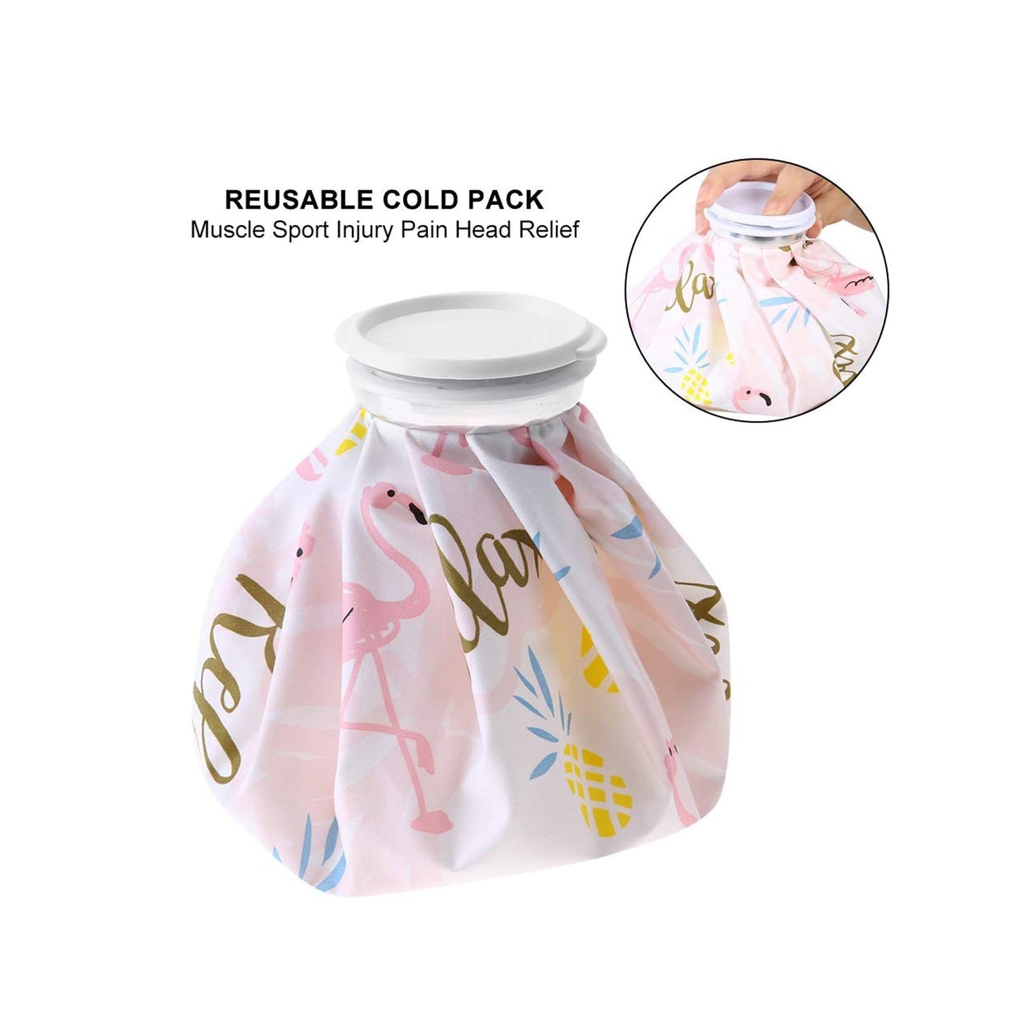 Pain Reliever Ice Bag Used To Overcome Joints And Muscles Pain In The Body.