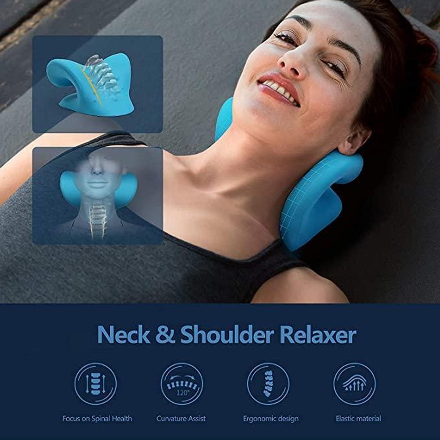 Neck Relaxer Cervical Pillow – Neck & Shoulder Pain Relief, Acupressure Massage, Medical Grade, Orthopaedic Recommended