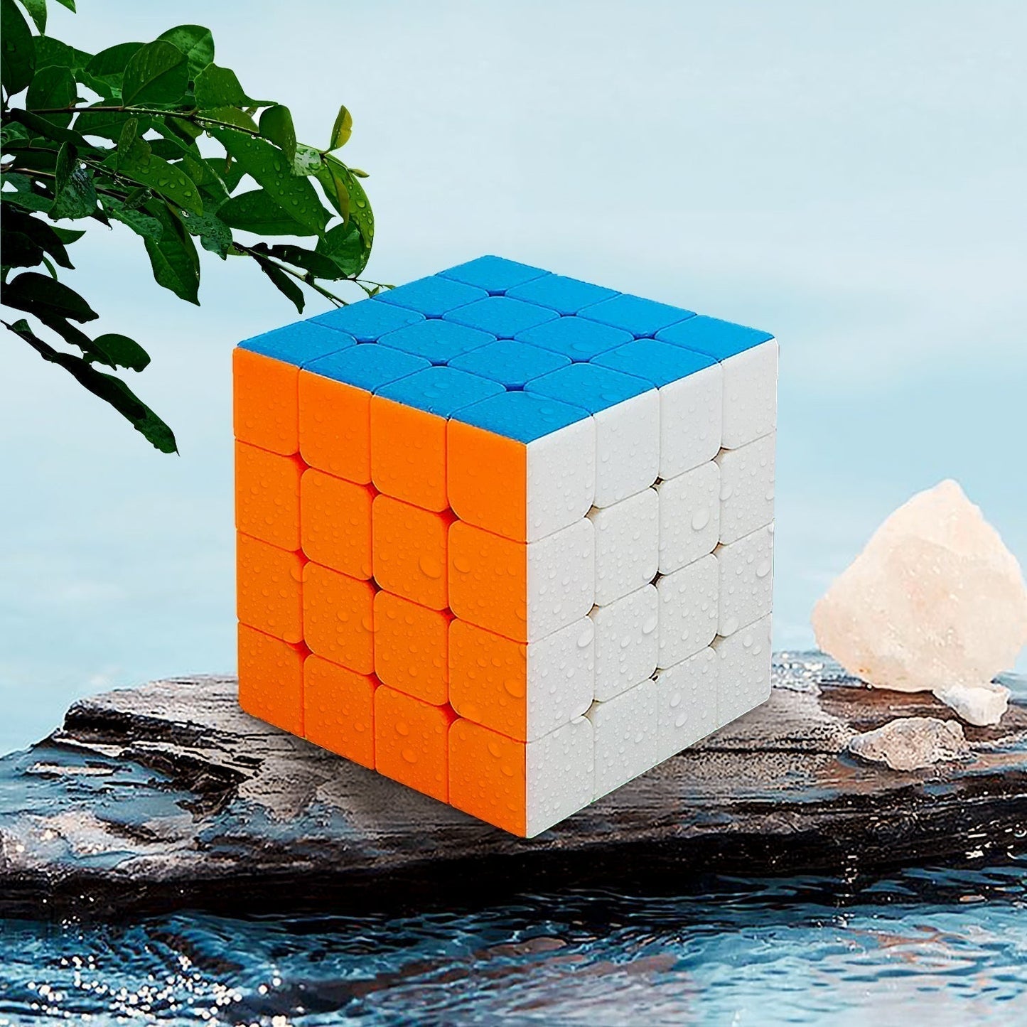 Small Puzzles Cubes 4Ã—4Ã—4 High Speed Sticker Less Magic Cube Game, Kids and Professionals Magic Cube Puzzle Toy, Pack of 1, 8+ Years