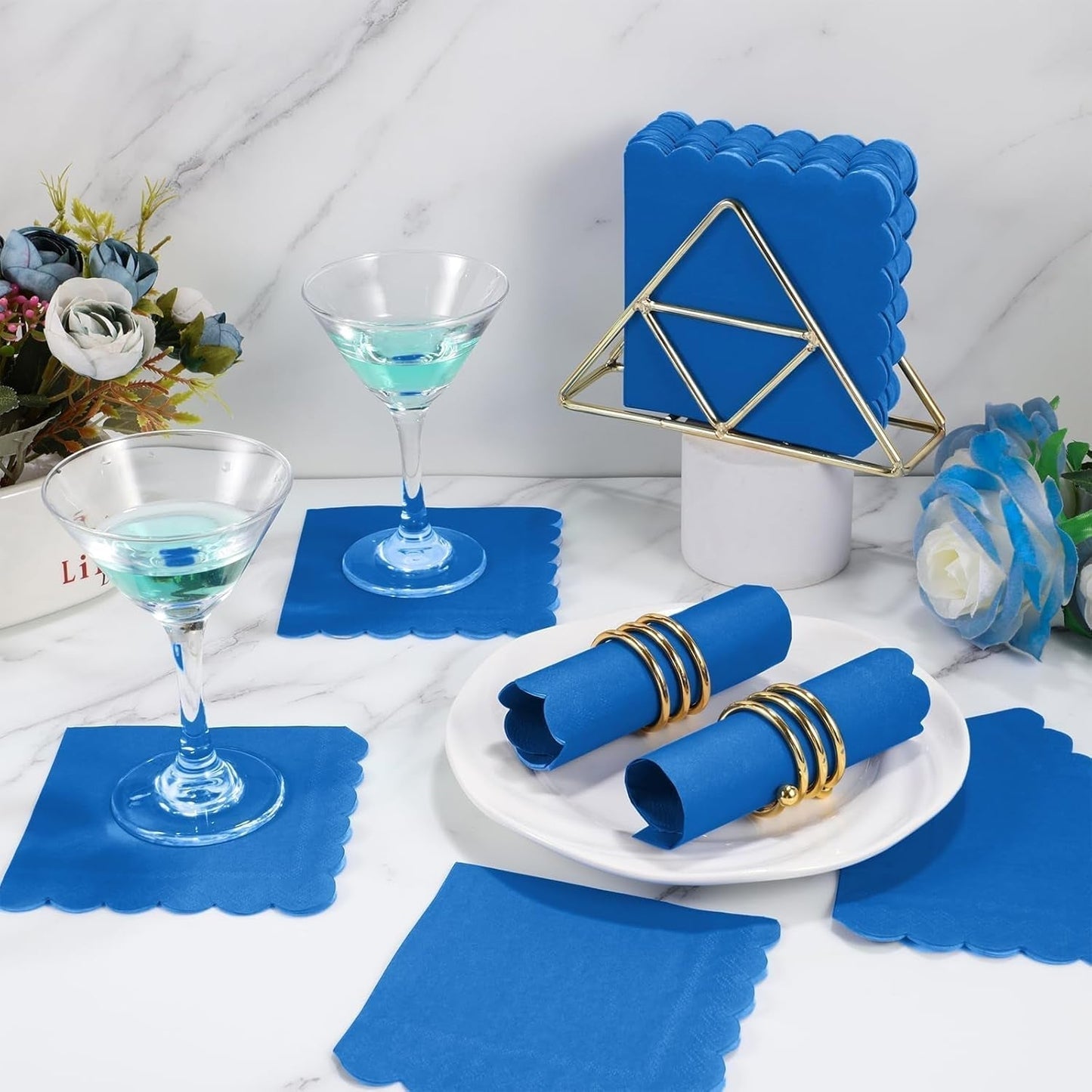 Royal Scalloped Disposable Paper Napkins (23 x 23 Cm / Approx 120 Pc)