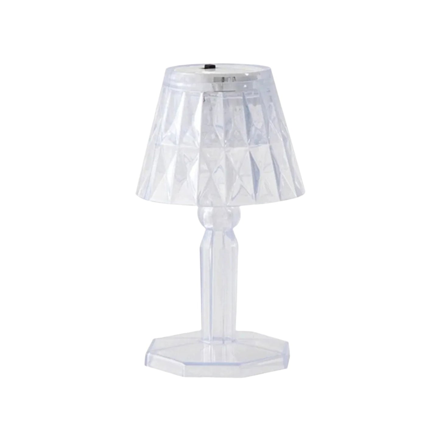 2in1 Transparent Mini Crystal Table Lamp with Reflection Light