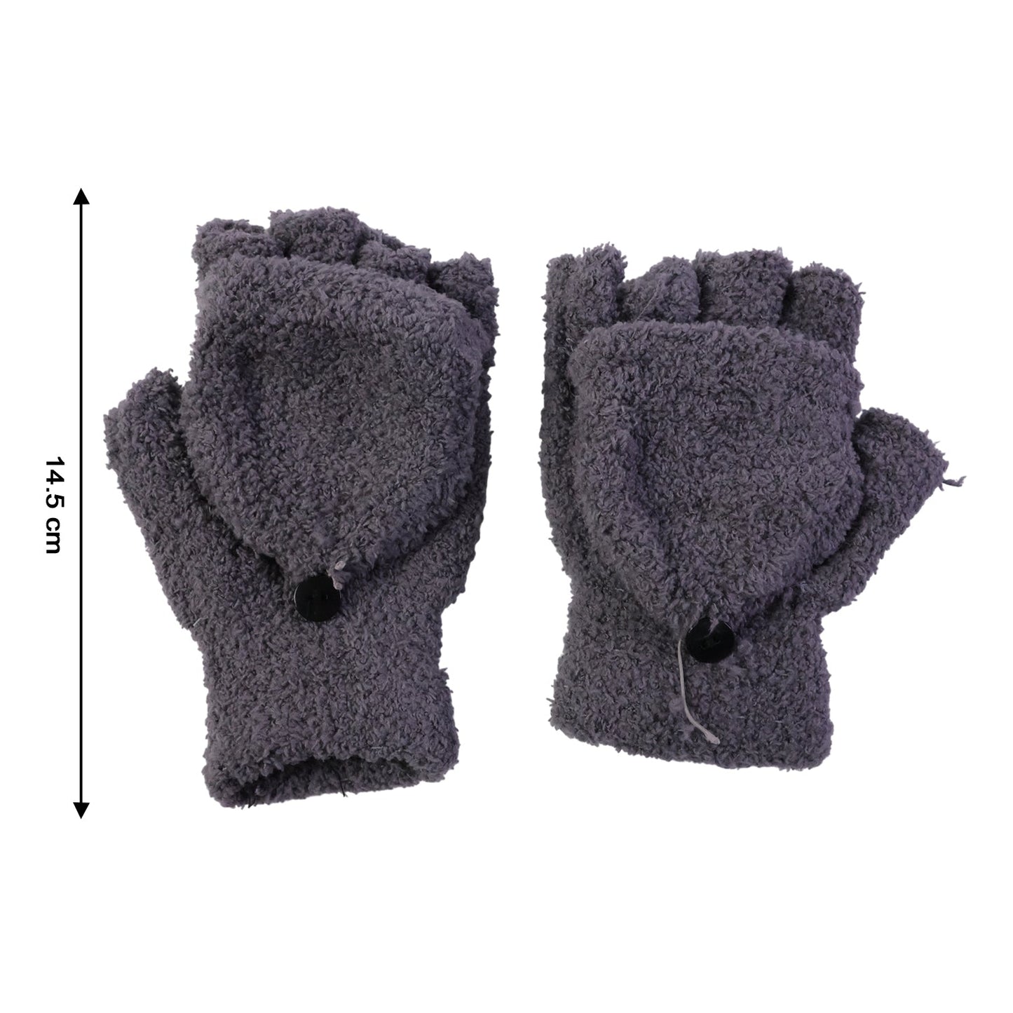 Winter Fingerless Gloves â€“ Soft Warm Hand Gloves for Men & Women  (1 Pair)