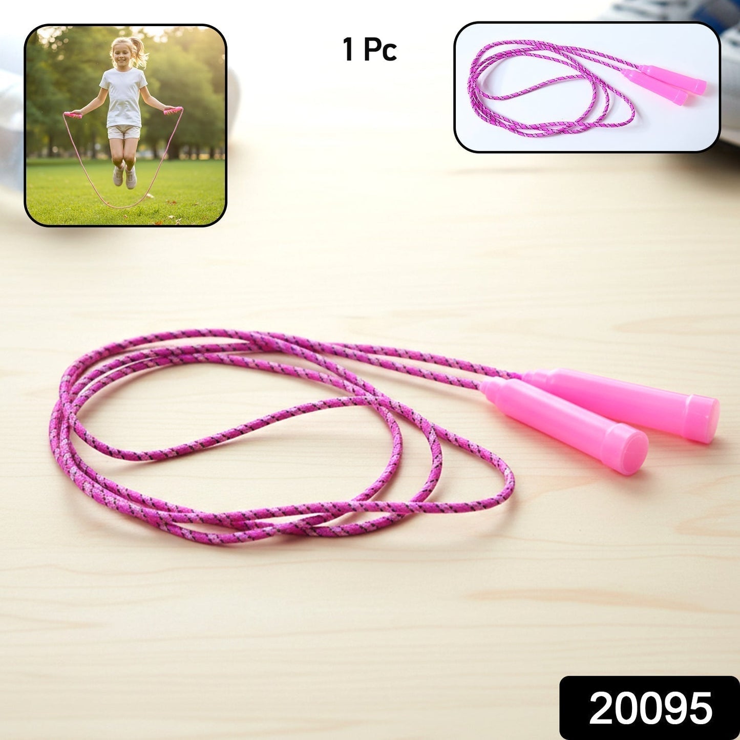 Kids & Adults Fitness Skipping Rope (1 Pc)