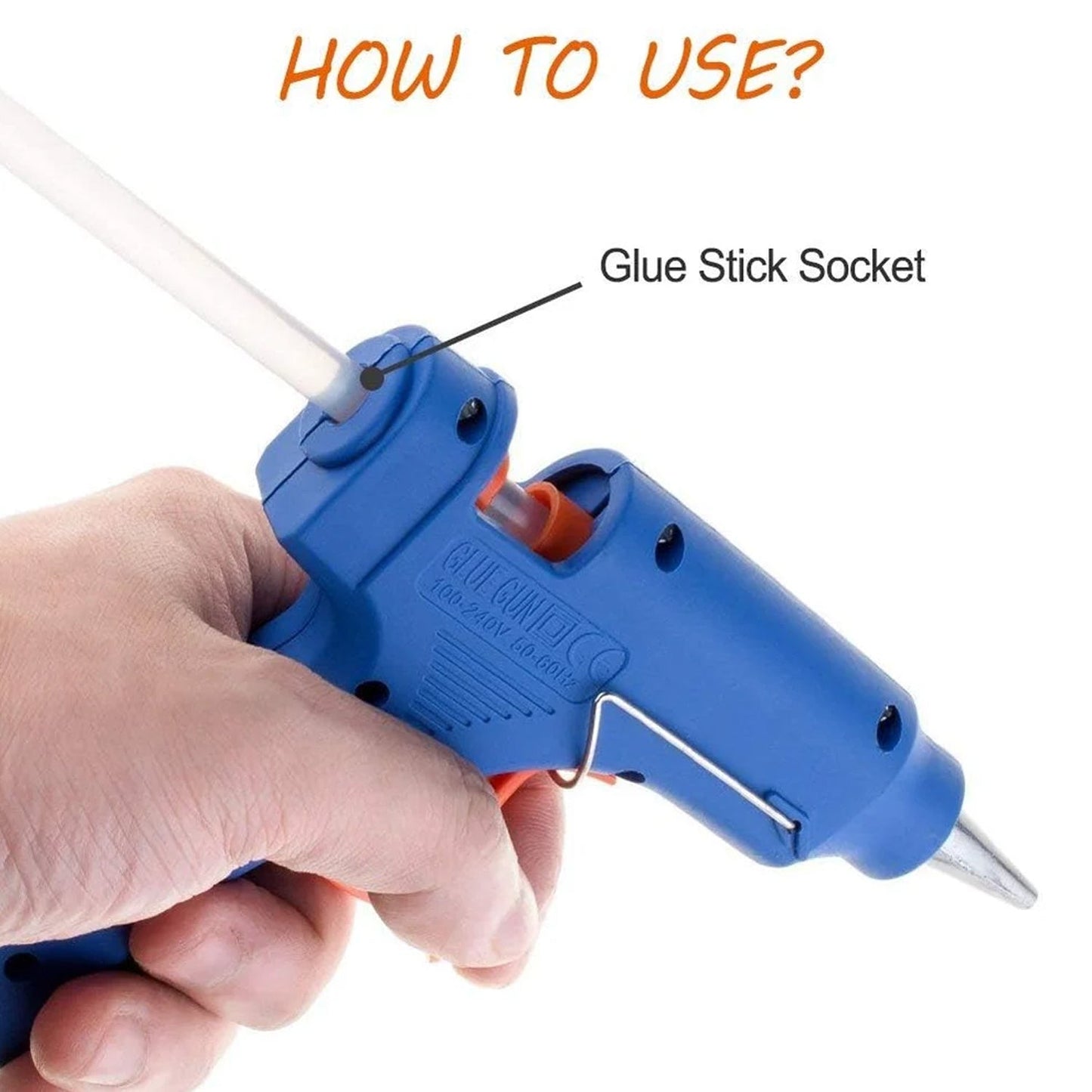 Transparent Hot Melt Glue Sticks (10 Pc Set)