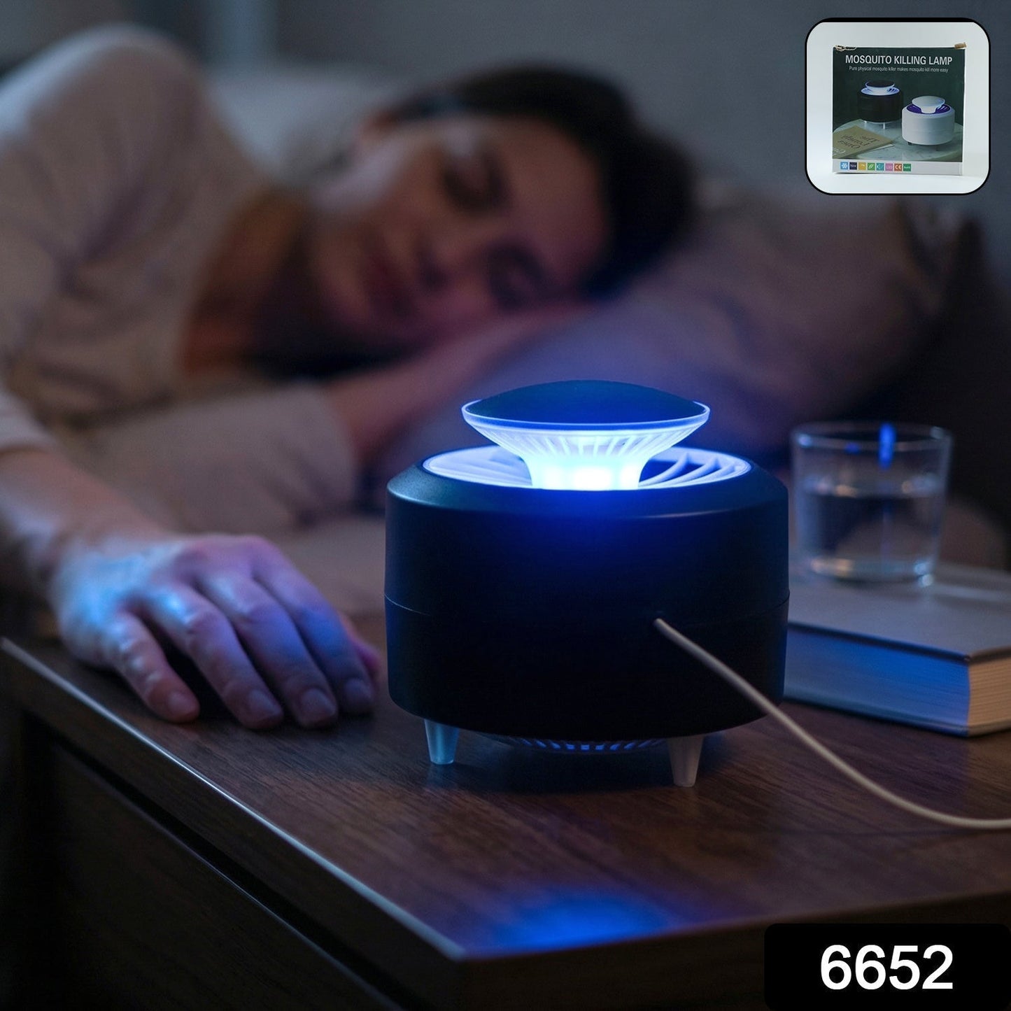 Electric Mosquito Killer Lamp USB Powered Mosquito Trap Night Lamp (1 Pc)