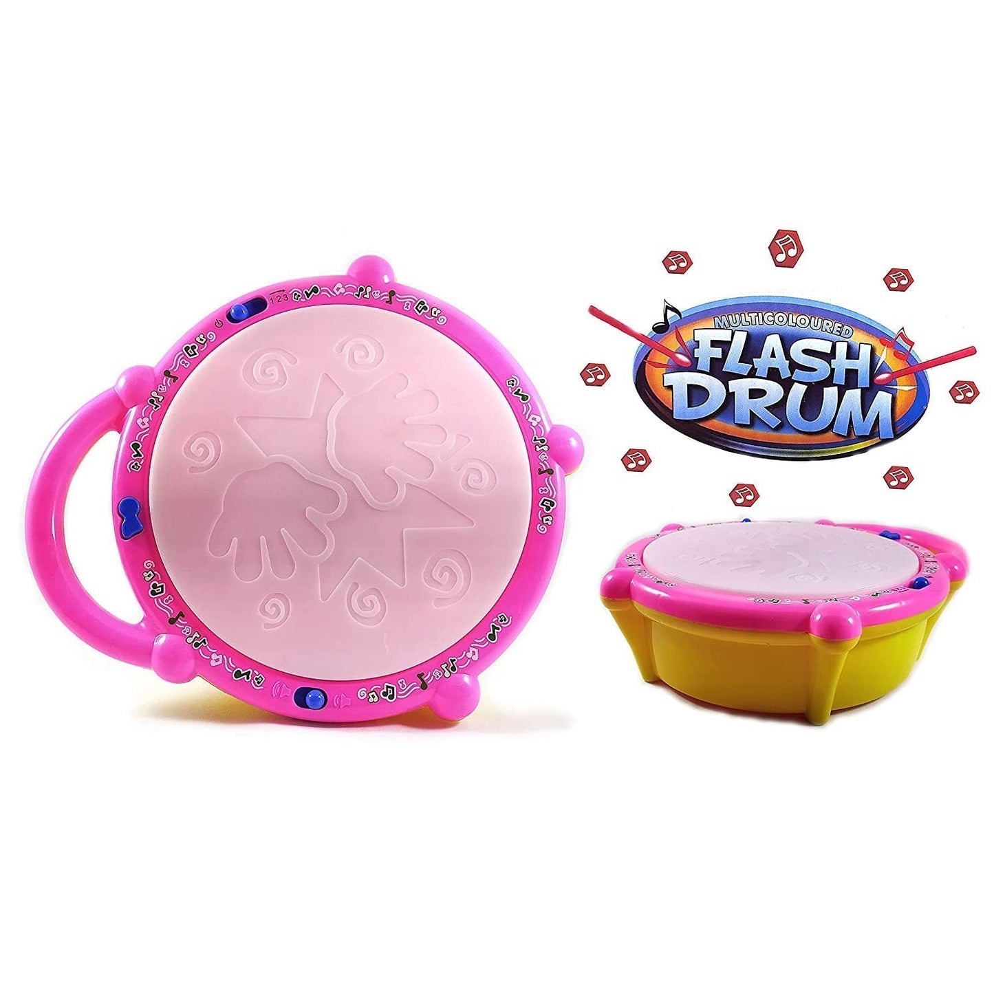 Flash Drum Toy – Colorful Musical Drum with Light Effects, Best Gift for Kids