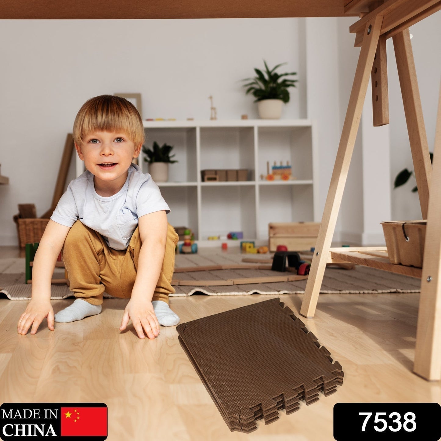 Puzzle Tile Floor Mats for Babies - Set of 4