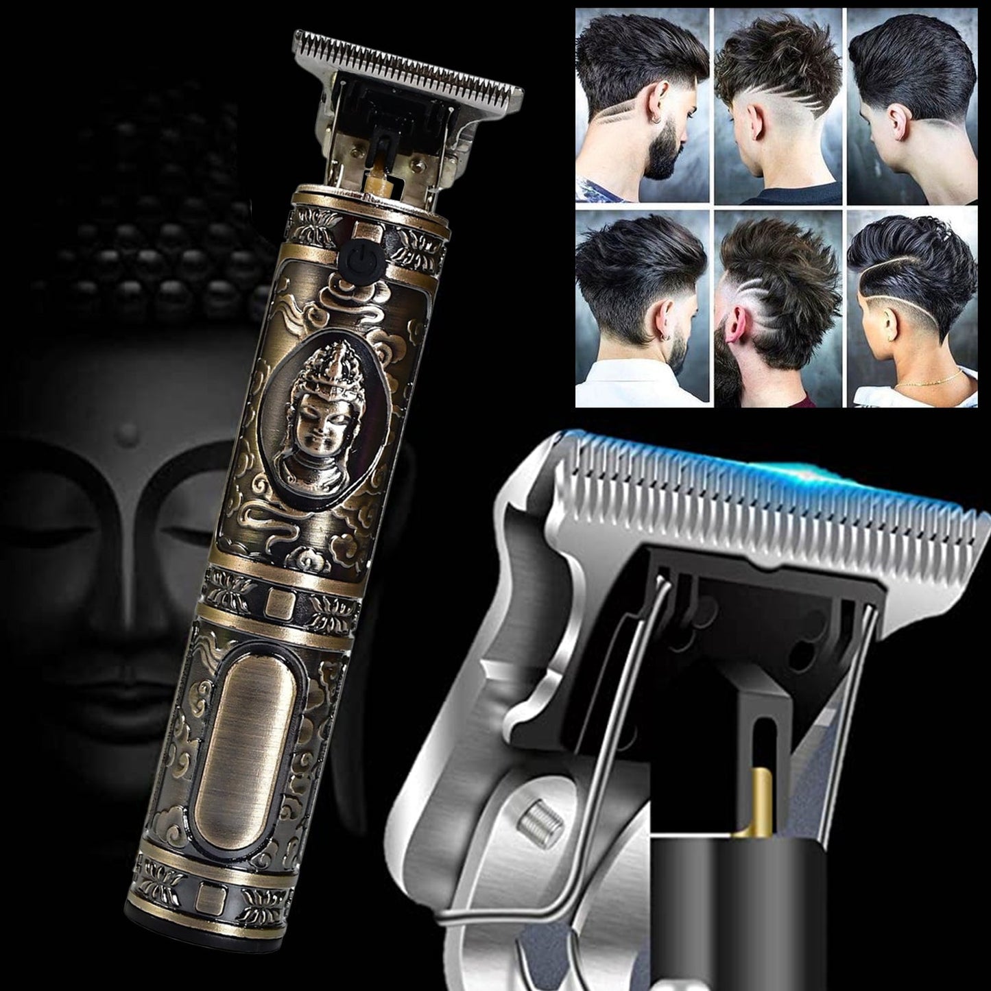Electric shaving machine dry shaving for men - hair shaving and trimming beard With adjustable blade clipper., Hair accessories
