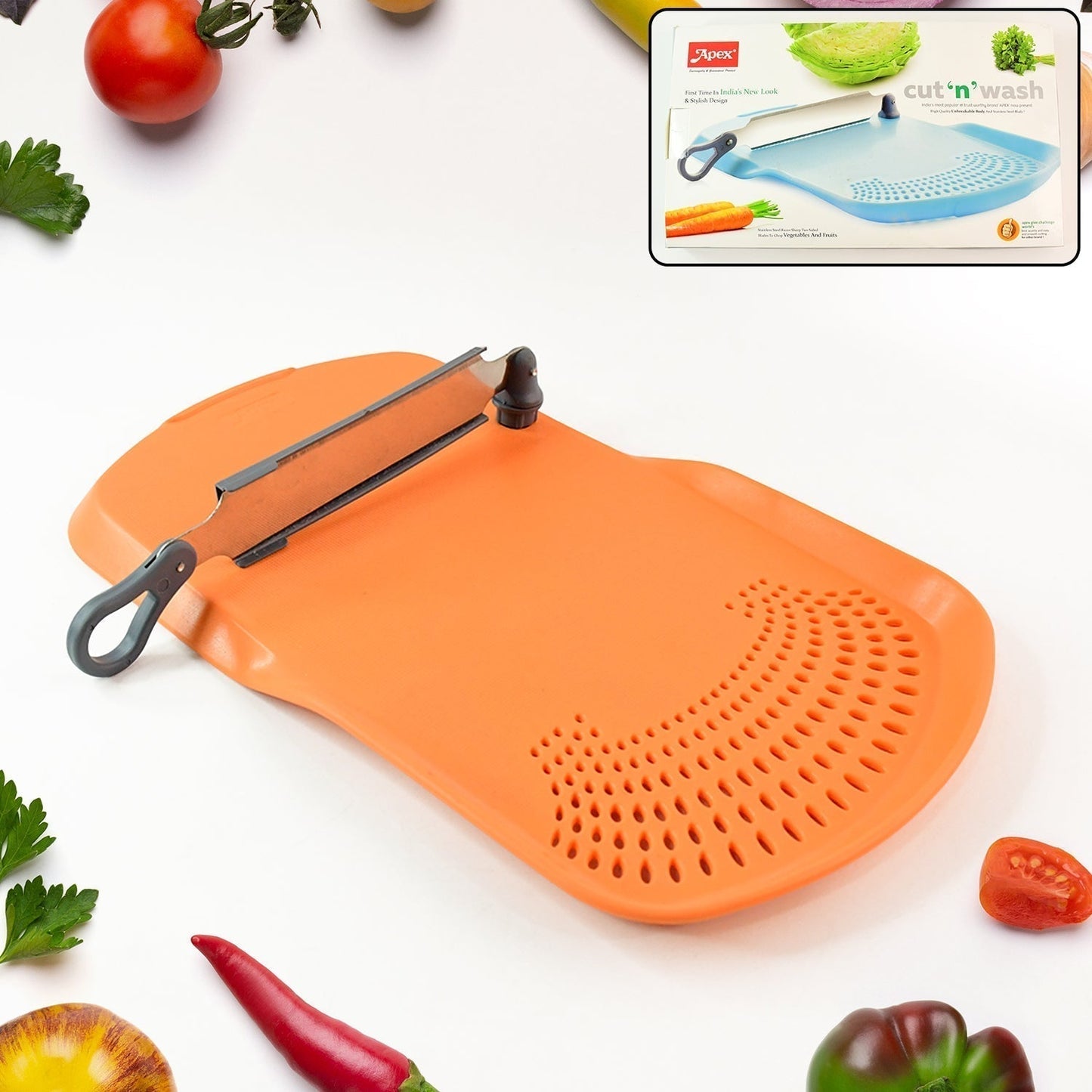 Apex Cut â€˜nâ€™ Wash Multipurpose Cutting Board (1 Set)