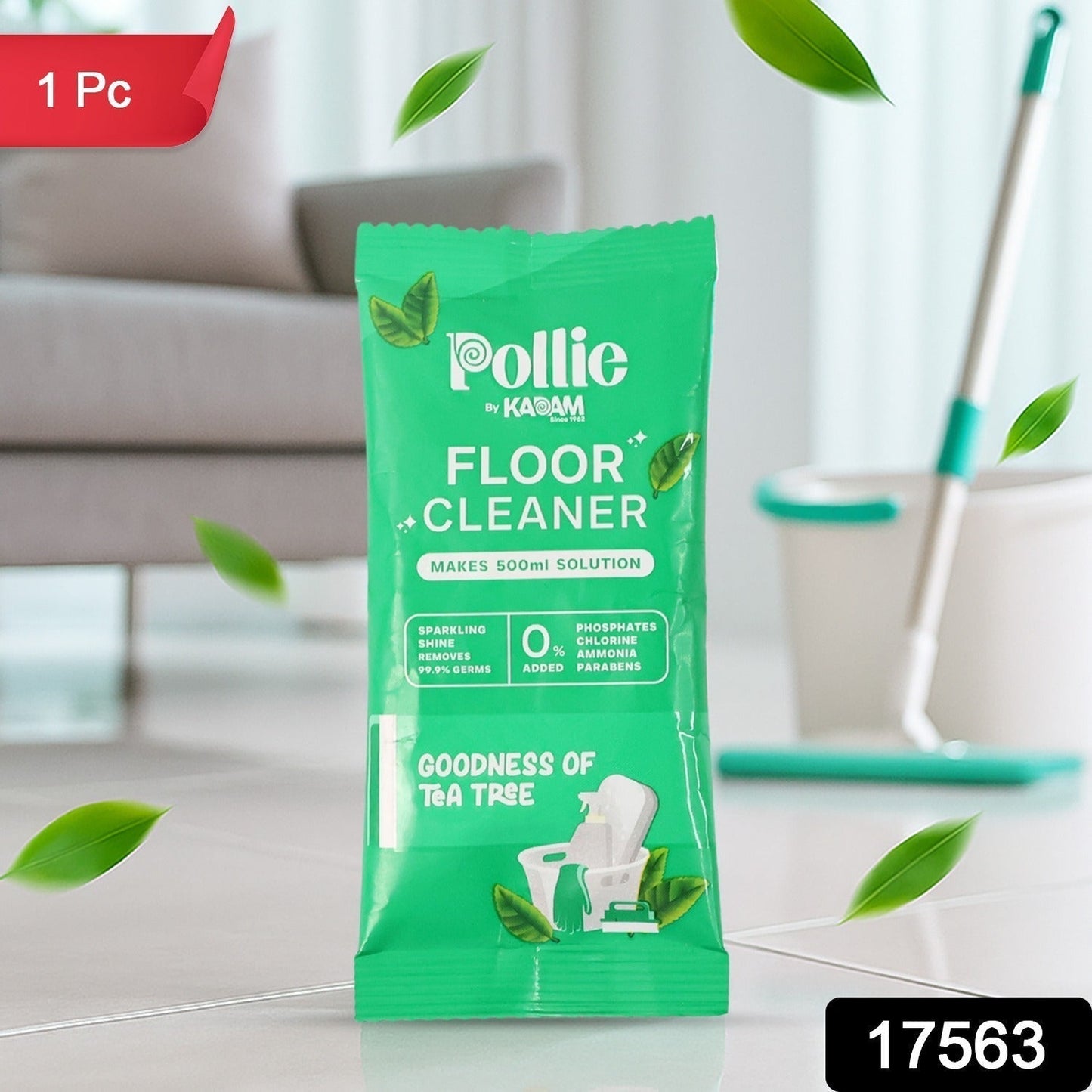 Pollic Kadam Concentrated Floor Cleaner Sachet â€“ Tea Tree Fragrance (50 Gm)