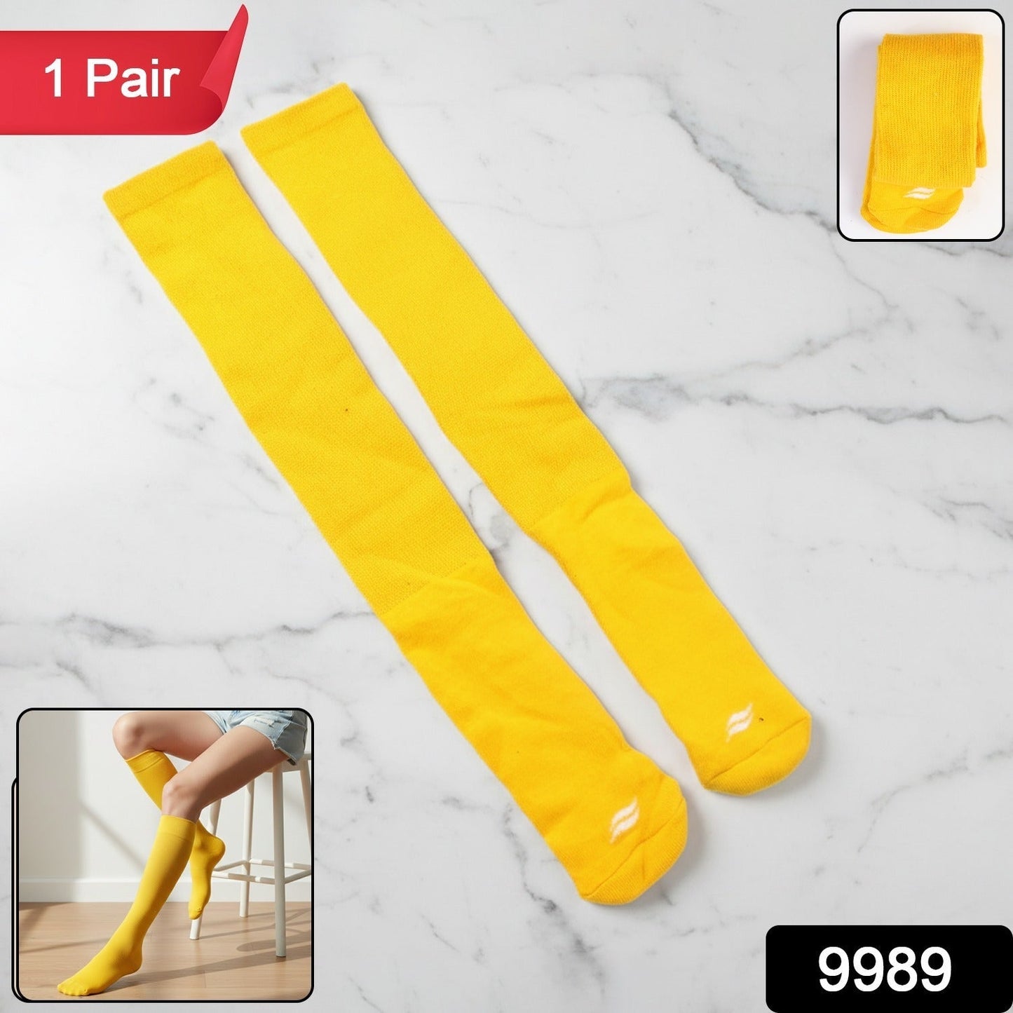 Bright Knee-High Stretch Socks (1 Pair)