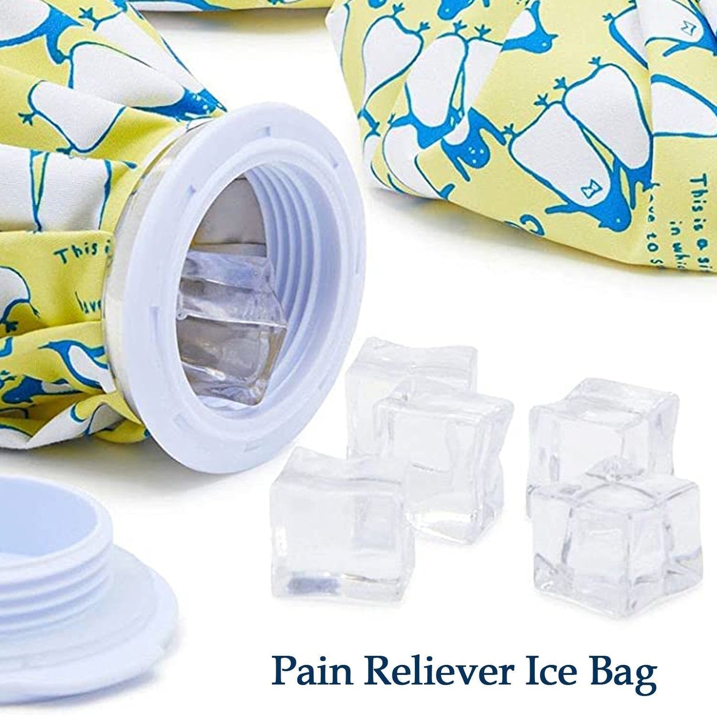 Pain Reliever Ice Bag Used To Overcome Joints And Muscles Pain In The Body.