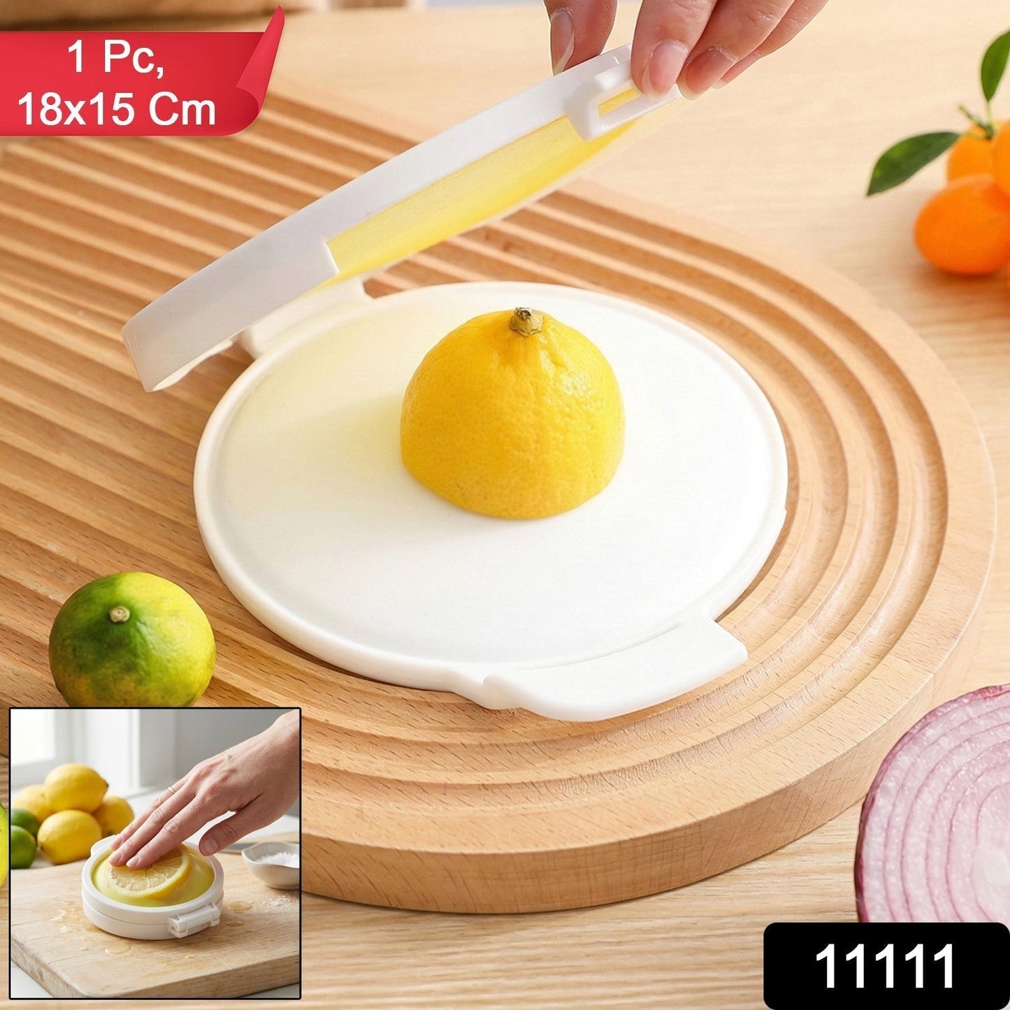 Round Food Saver Storage Container with Lid (1 Pc, 18 x 15 Cm)