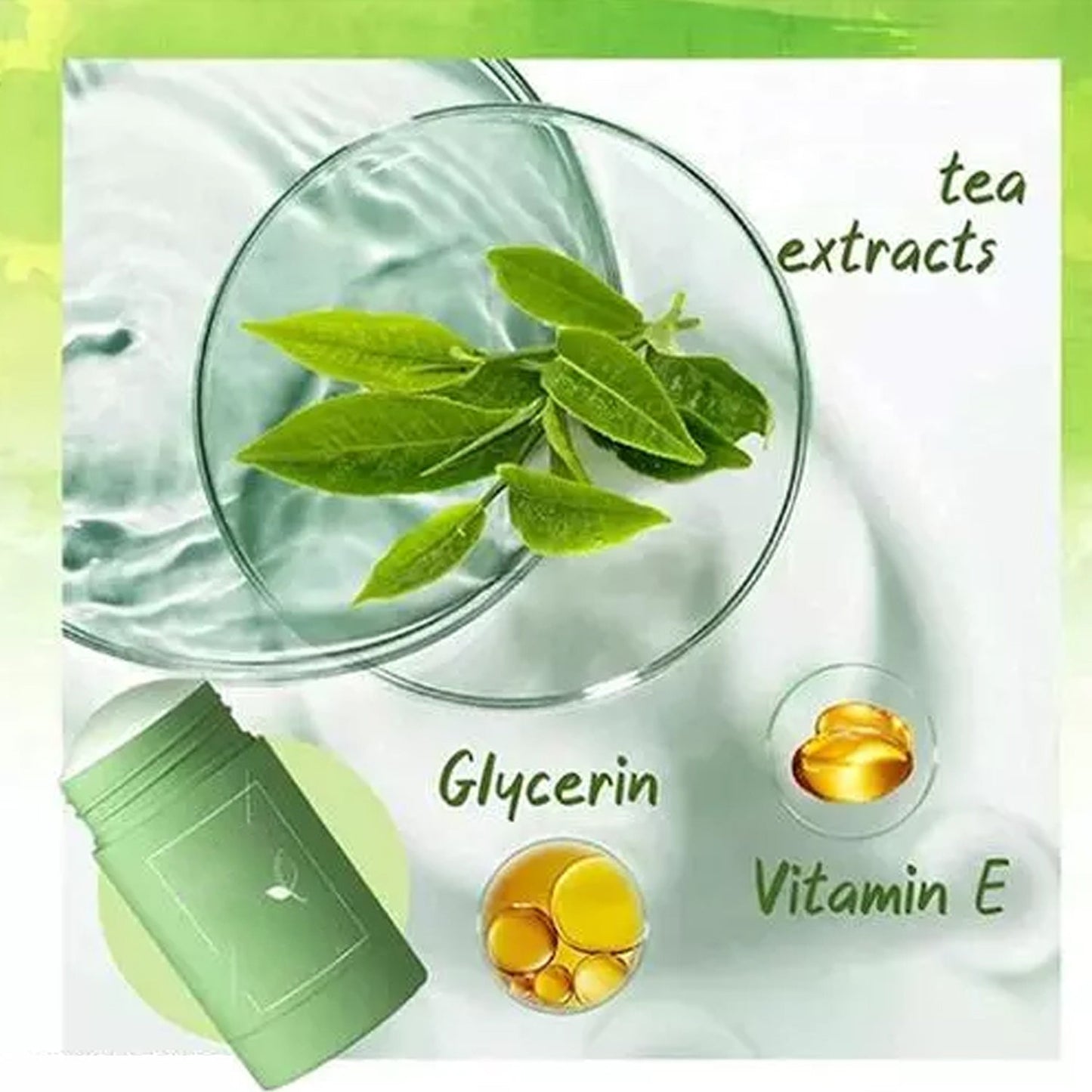 Green Tea Purifying Clay Stick Mask for Acne & Oil Control