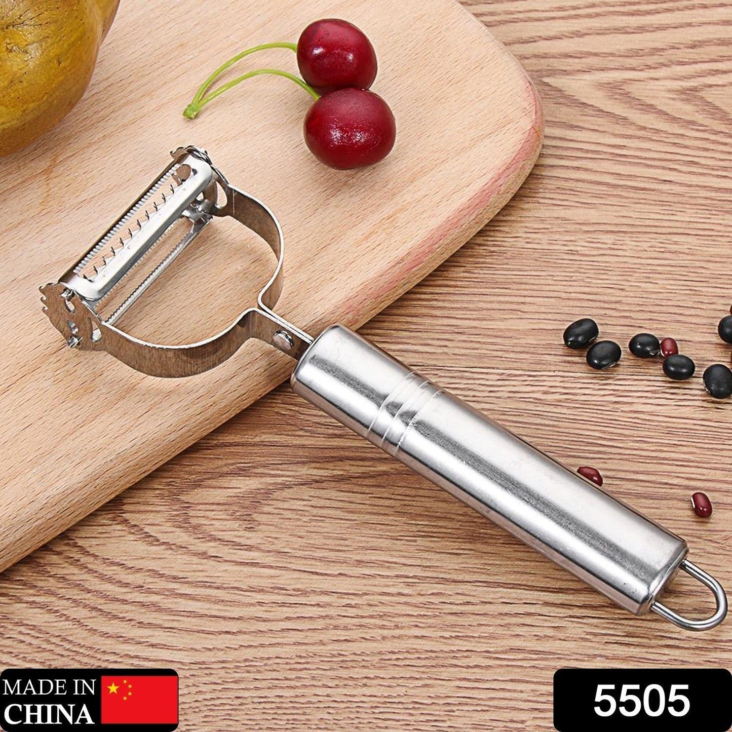 Stainless Steel 2-in-1 Potato Peeler - Multifunctional Julienne Cutter for Vegetables & Fruits