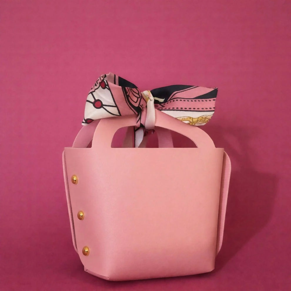 Pink Mini Handbag with Bow Small Cute Carry Purse for Kids