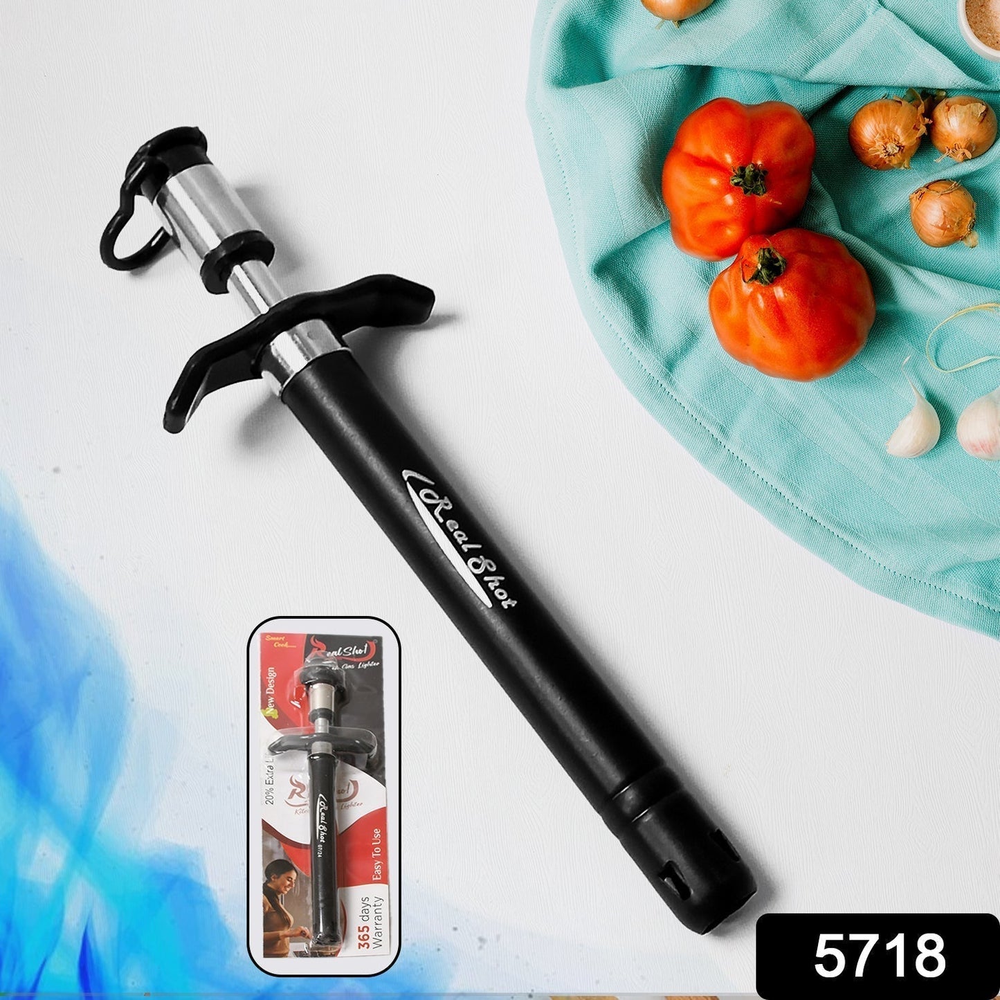 Stainless Steel Kitchen Gas Lighter - Durable, Long-Lasting for Stoves & Restaurants (1pc)