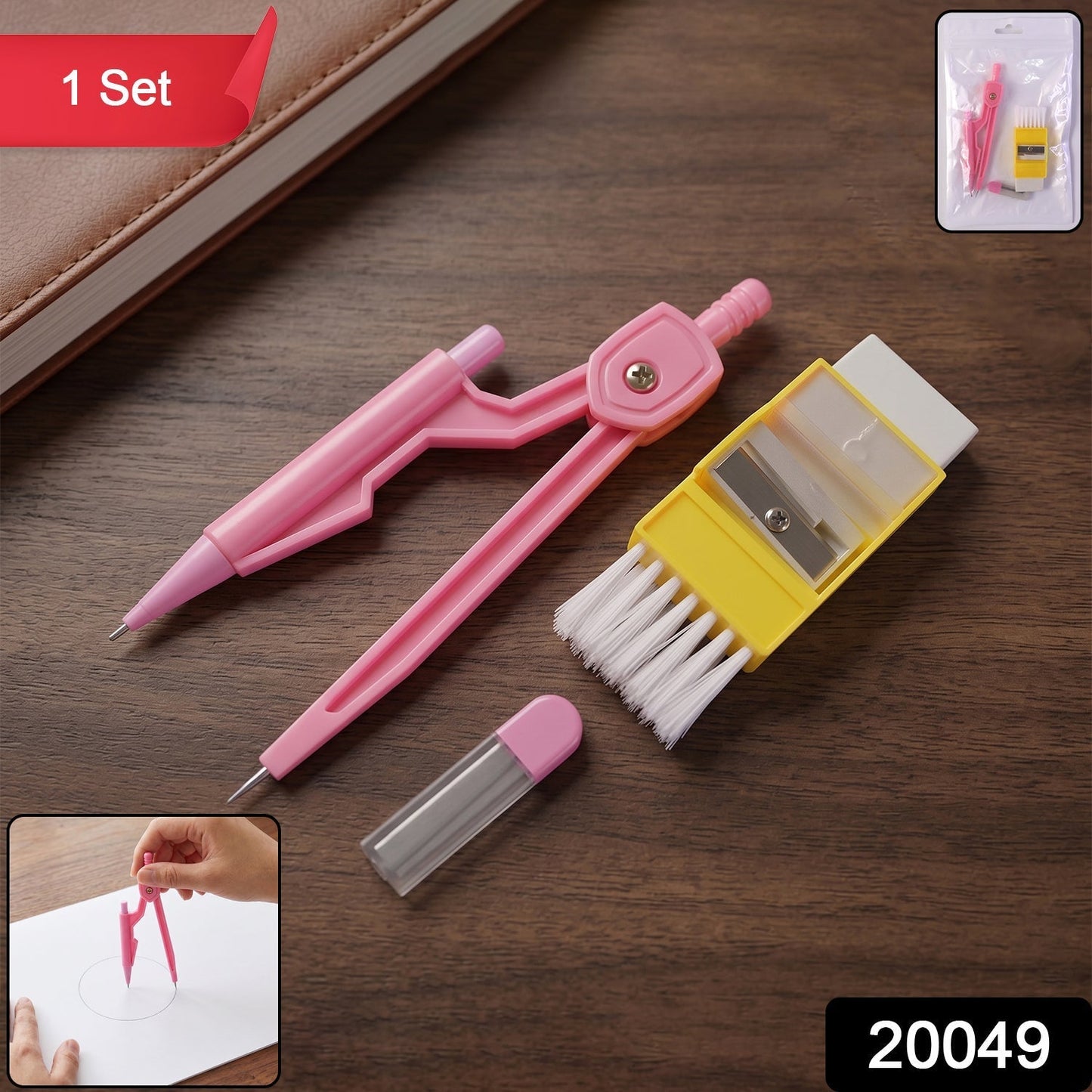 Kids Mini Stationery Set – Complete Geometry Tools for School