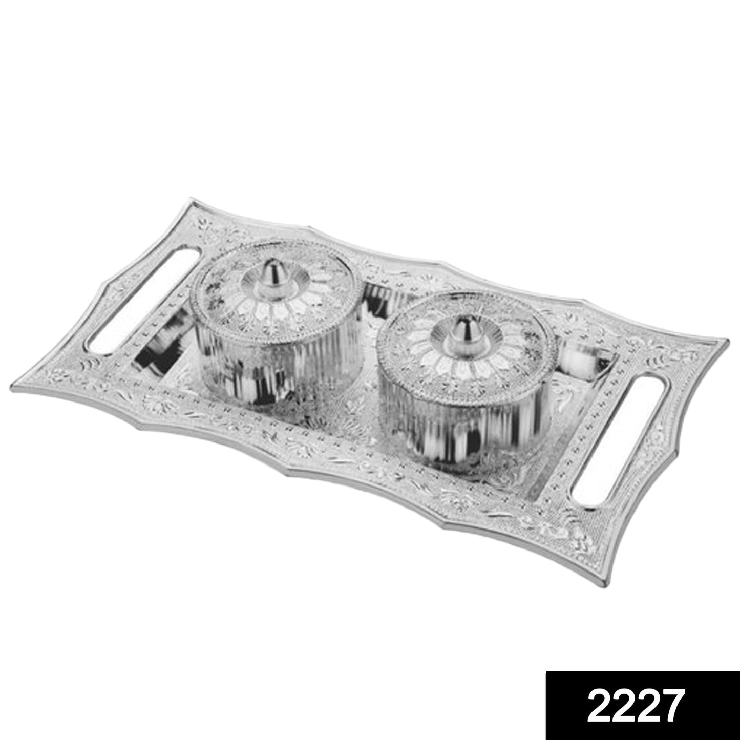Multipurpose Decorative Multi Storage Mukhwas Dani / Serving Tray