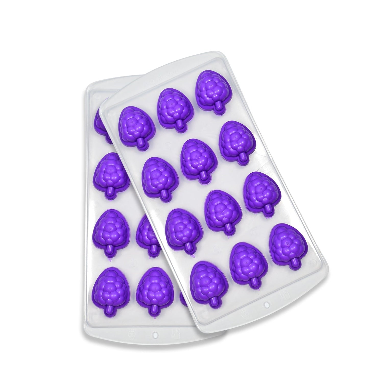 Mix design Ice Trays for Freezer with Easy to Release Flexible Silicone shape ice cavity.