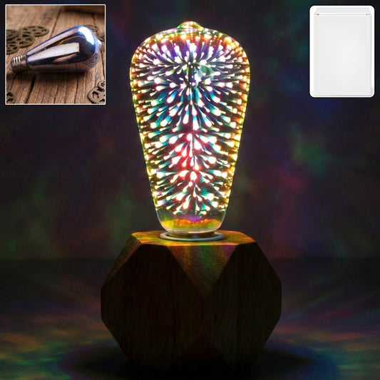 3D Firework LED Decorative Bulb Light for Home Decoration & Night Ambience