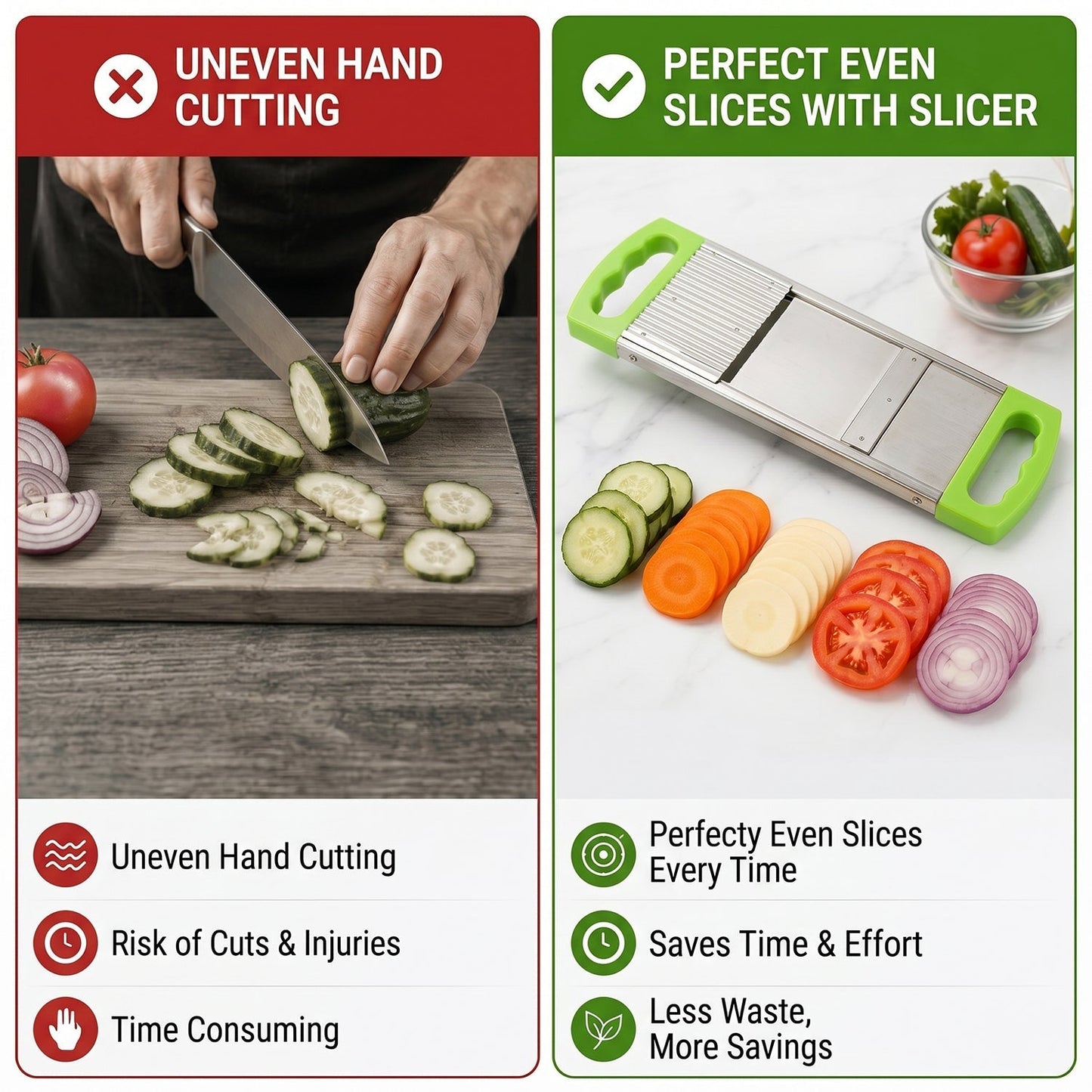 2 in 1 Potato Slicer used in all kinds of household kitchen purposes for cutting and slicing of potatoes.