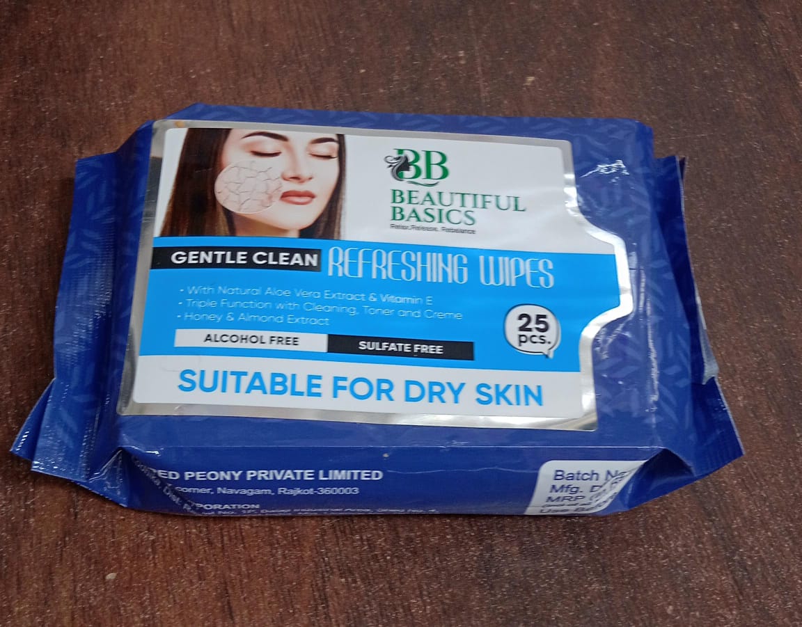 Refreshing Alcohol-Free Wet Wipes â€“ Facial & Body Wipes (25 Pc)