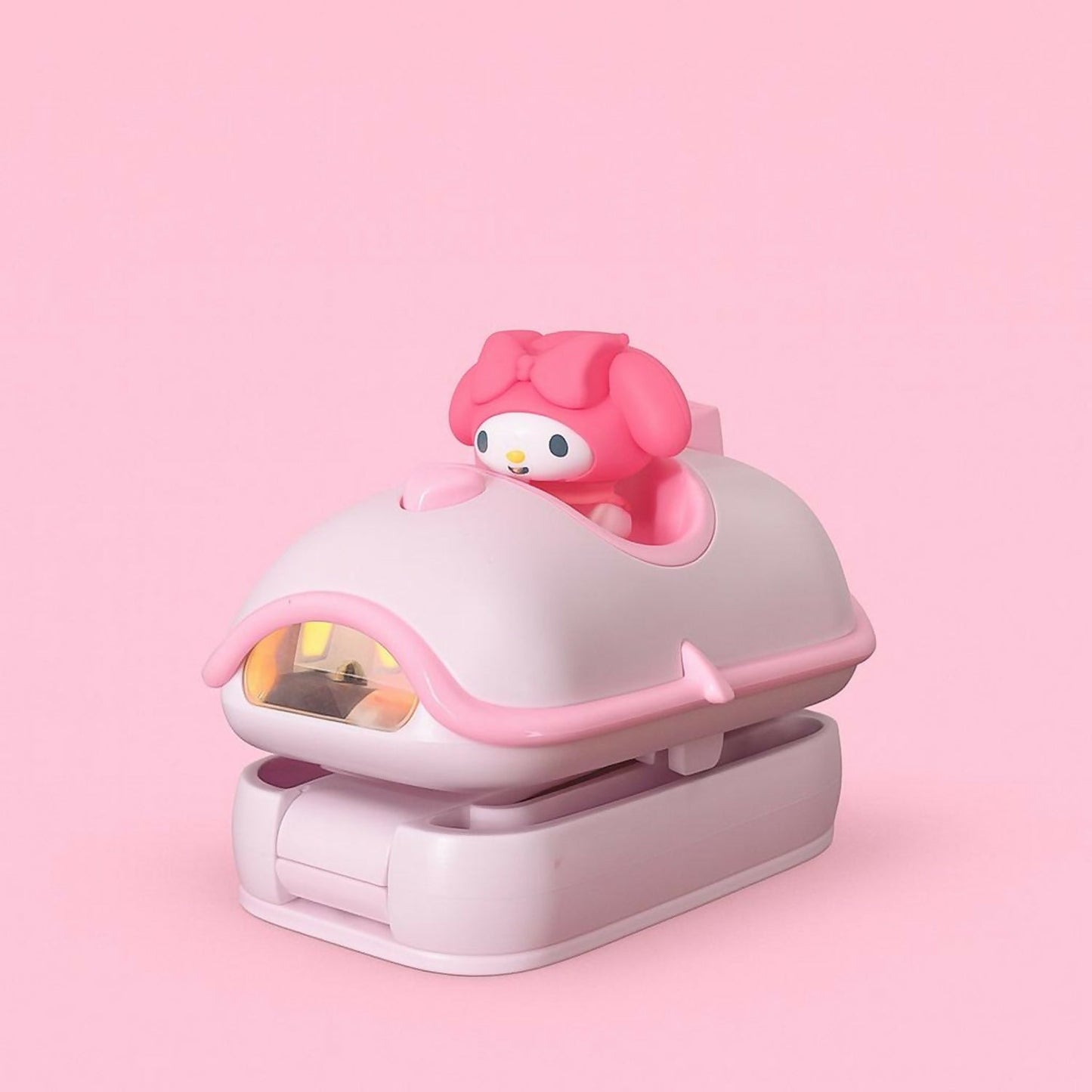 pink Mini Folding LED Night Light Cute Cartoon Desk Lamp for Kids Bedroom