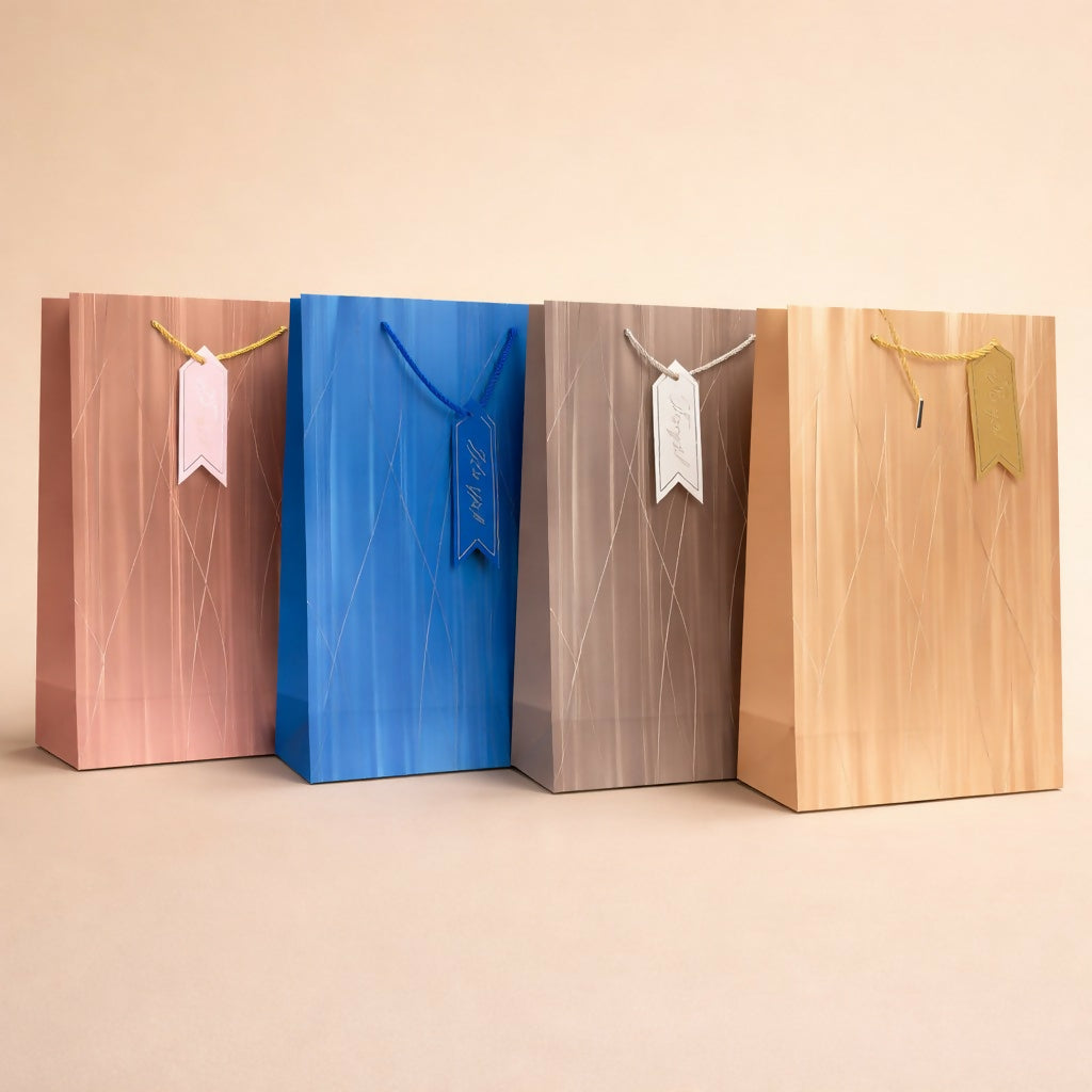 Elegant Gift Bag with Handle Premium Paper Carry Bag for Gifts ( 1PC )