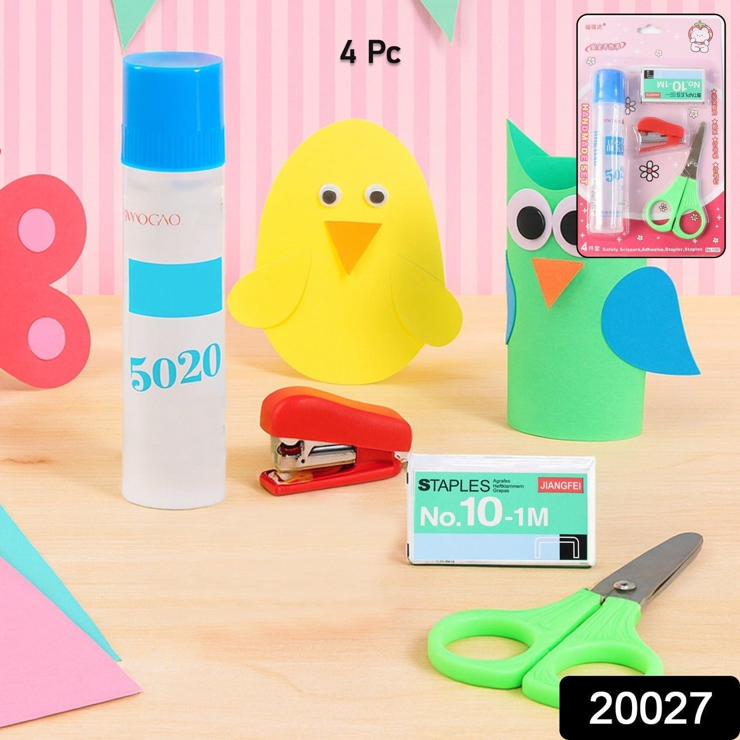 Kids' Crafting and Stationery Set â€“ 4 Pc Set