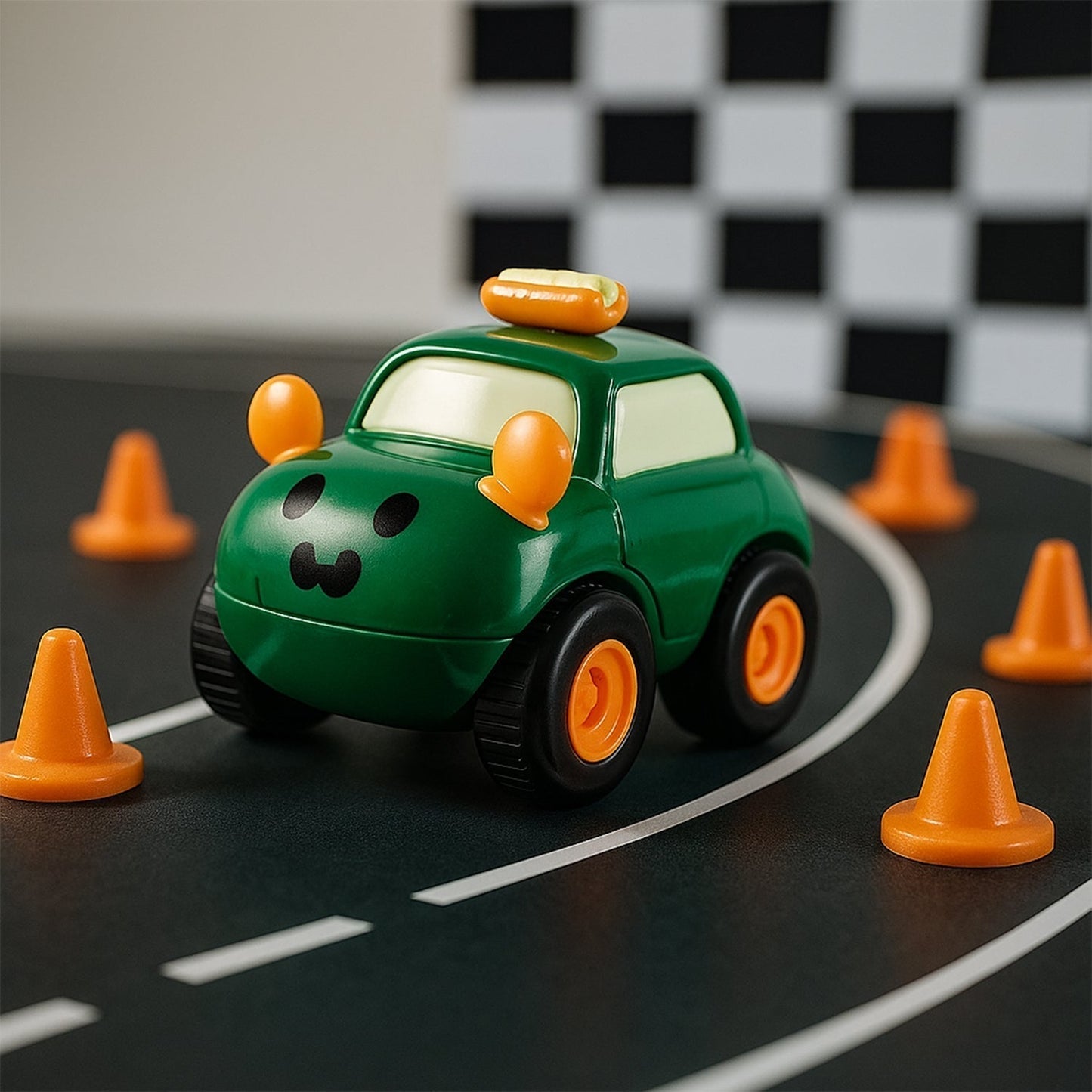 Funwoods Animal Cartoon Pull-Back Toy Car - (4 Pc / Set)