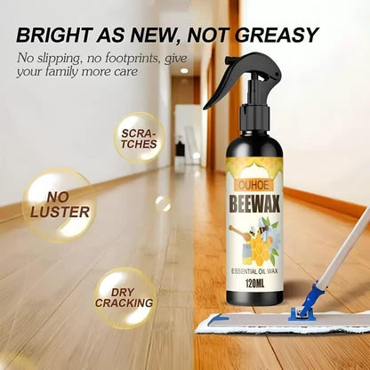 Beeswax Furniture & Multipurpose Spray Polish – Natural Wood Care & Shine Protector (1 Bottle)