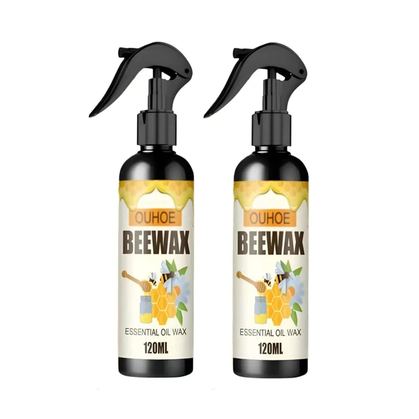 Beeswax Furniture & Multipurpose Spray Polish – Natural Wood Care & Shine Protector (1 Bottle)
