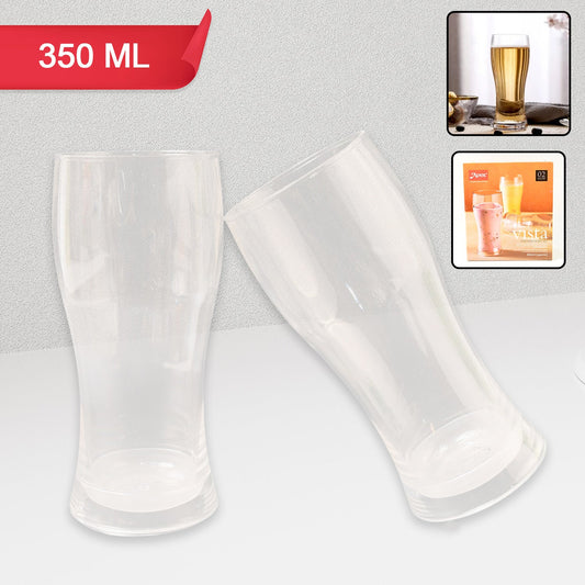 Apex Vista Unbreakable Pitcher Glass Set â€“ 350 ML (Approx) | 2-Piece
