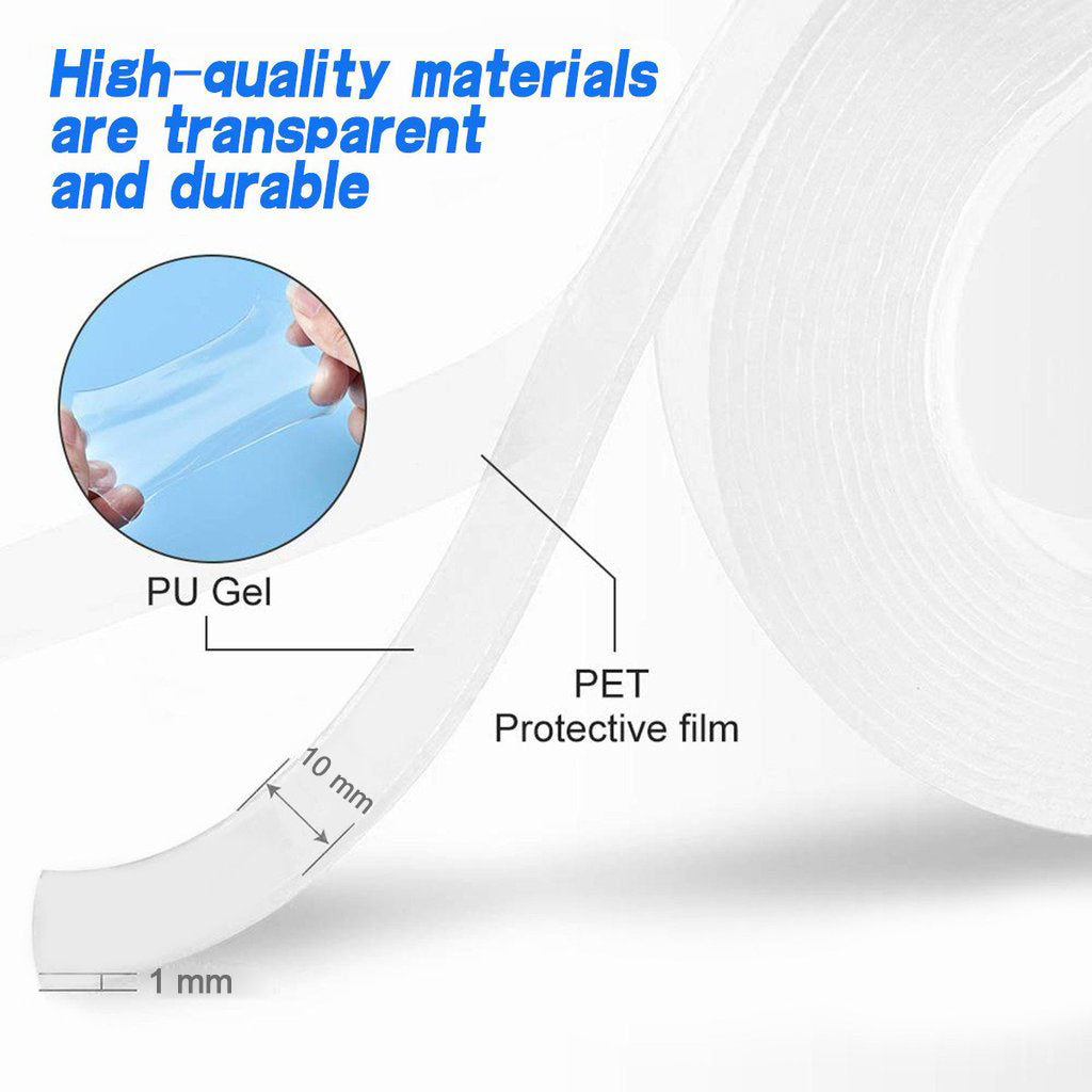 5 Meter Double Sided Adhesive Silicon Grip Gel Tape