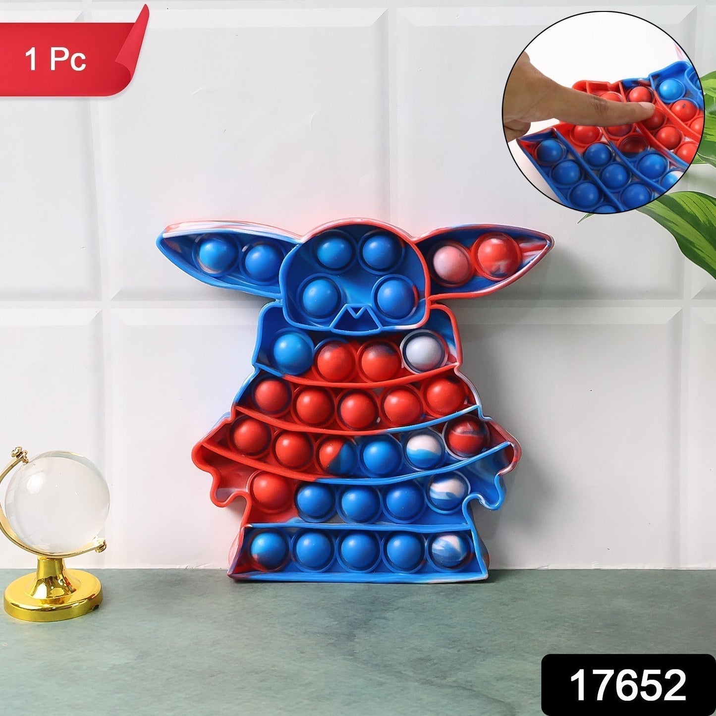 Premium Cartoon Shape Silicone Pop It Fidget Toy (1 Pc)