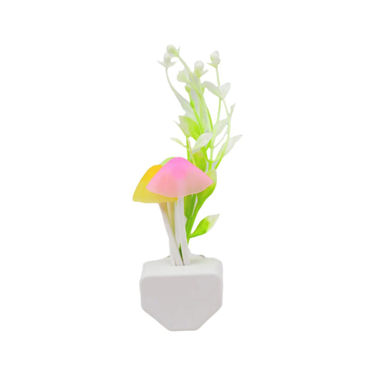 Fancy LED Mushroom Night Light – Color Changing Automatic On / Off Light Sensor Lamp for Kids