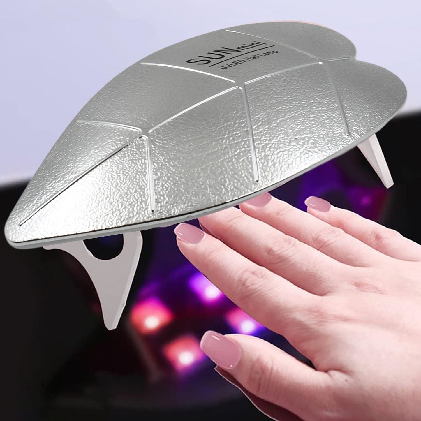 Mini Nail Lamp 6W UV LED Dryer – Compact USB Nail Dryer for Gel Polish, Nail Art, Home & Salon Use (1 Pc)