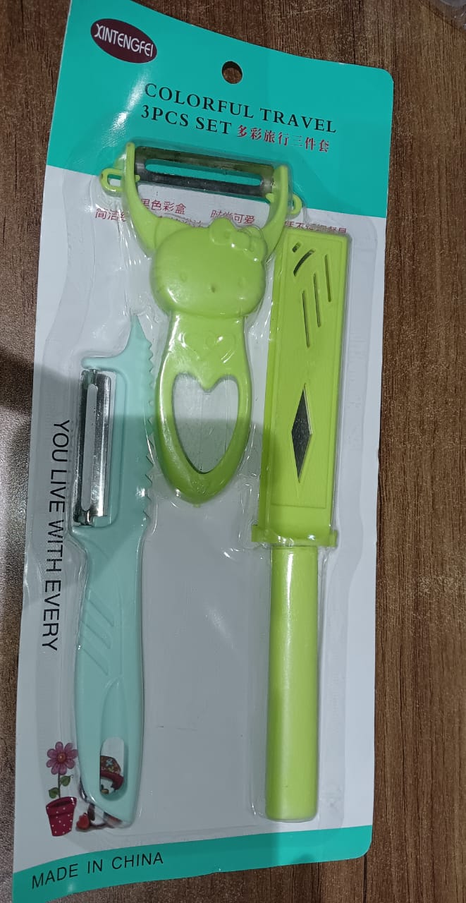 Kitchen Vegetable Peelers (3 Pc Set)