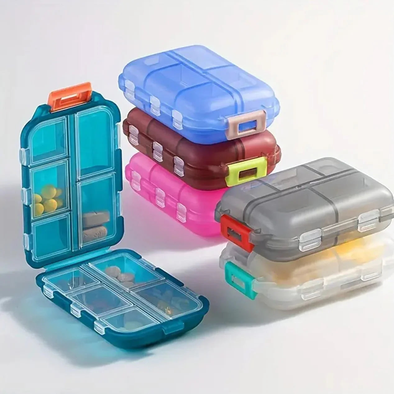 The Ultimate Mini Travel Pill Organizer (Double Layer)