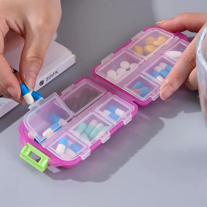 The Ultimate Mini Travel Pill Organizer (Double Layer)