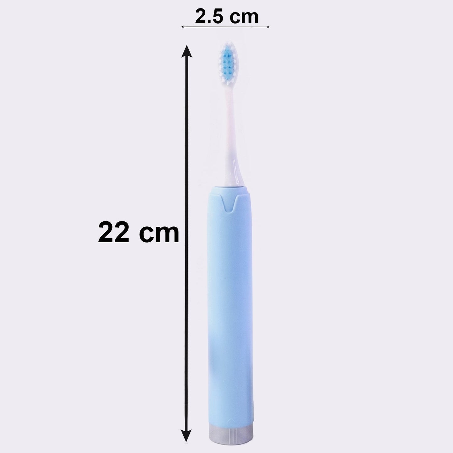 Electric Toothbrush with Extra Brush Head & 2 AA Batteries for Kids & Adults (1 Pc)