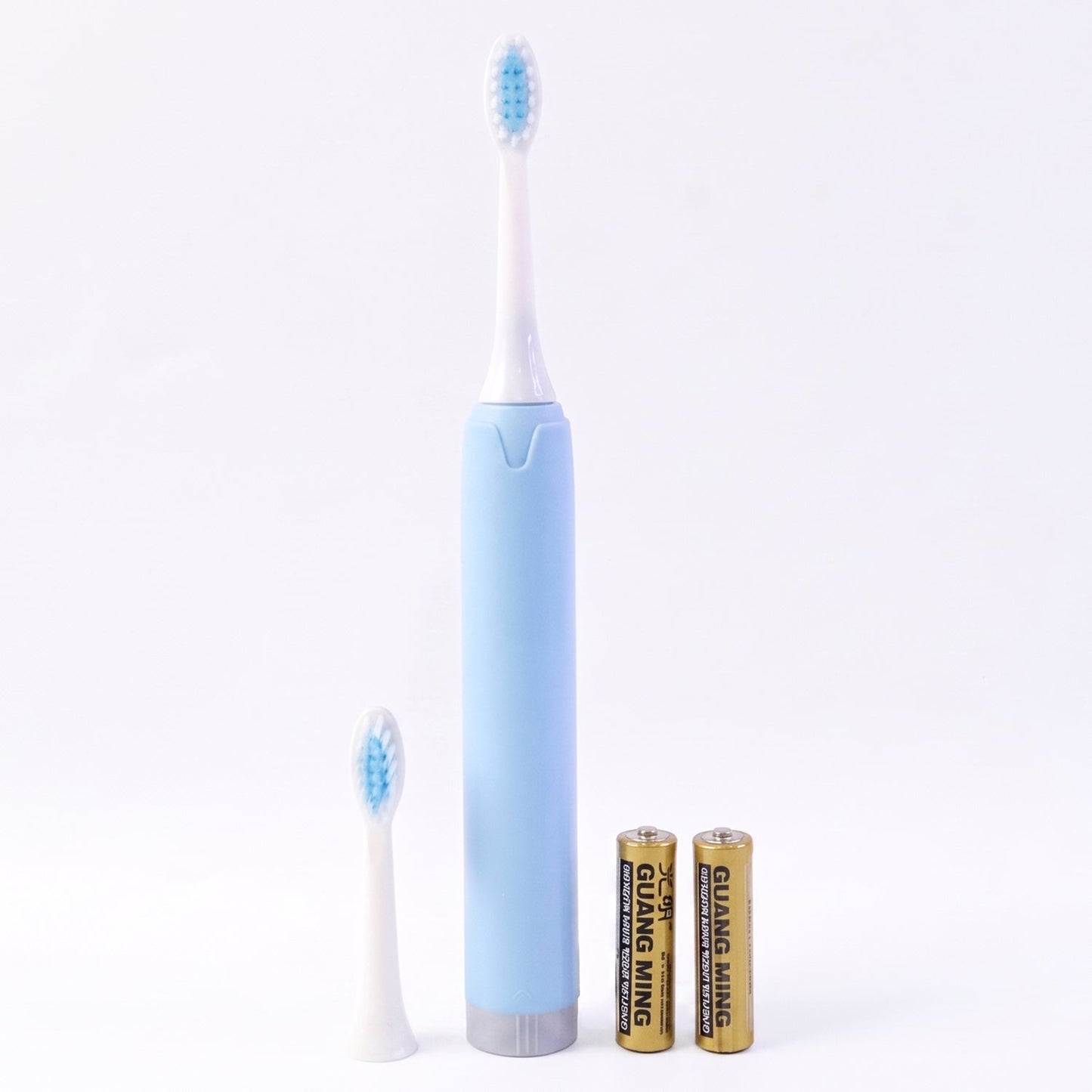 Electric Toothbrush with Extra Brush Head & 2 AA Batteries for Kids & Adults (1 Pc)
