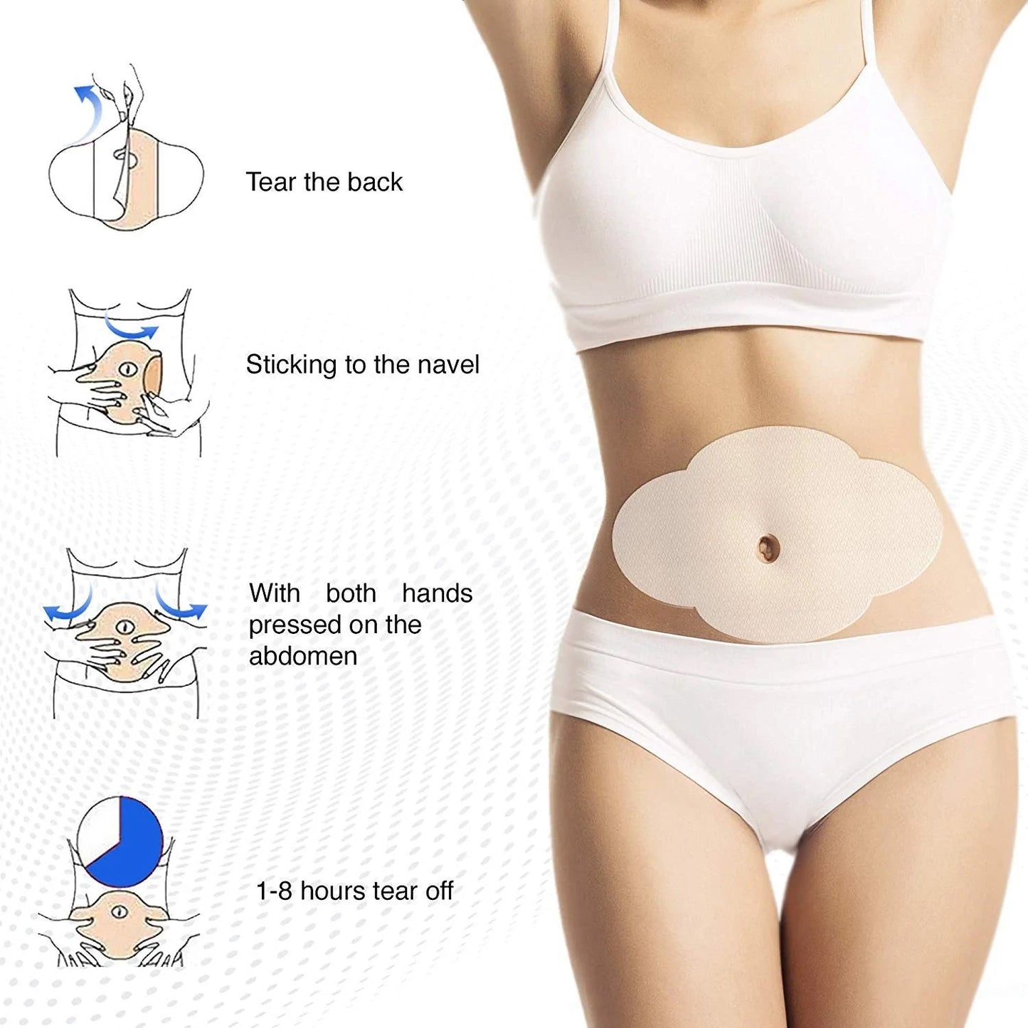 Wonder Patch Quick Slimming Patch Belly Slim Patch Abdomen Fat burning Navel Stick Slimer Face Lift Tool