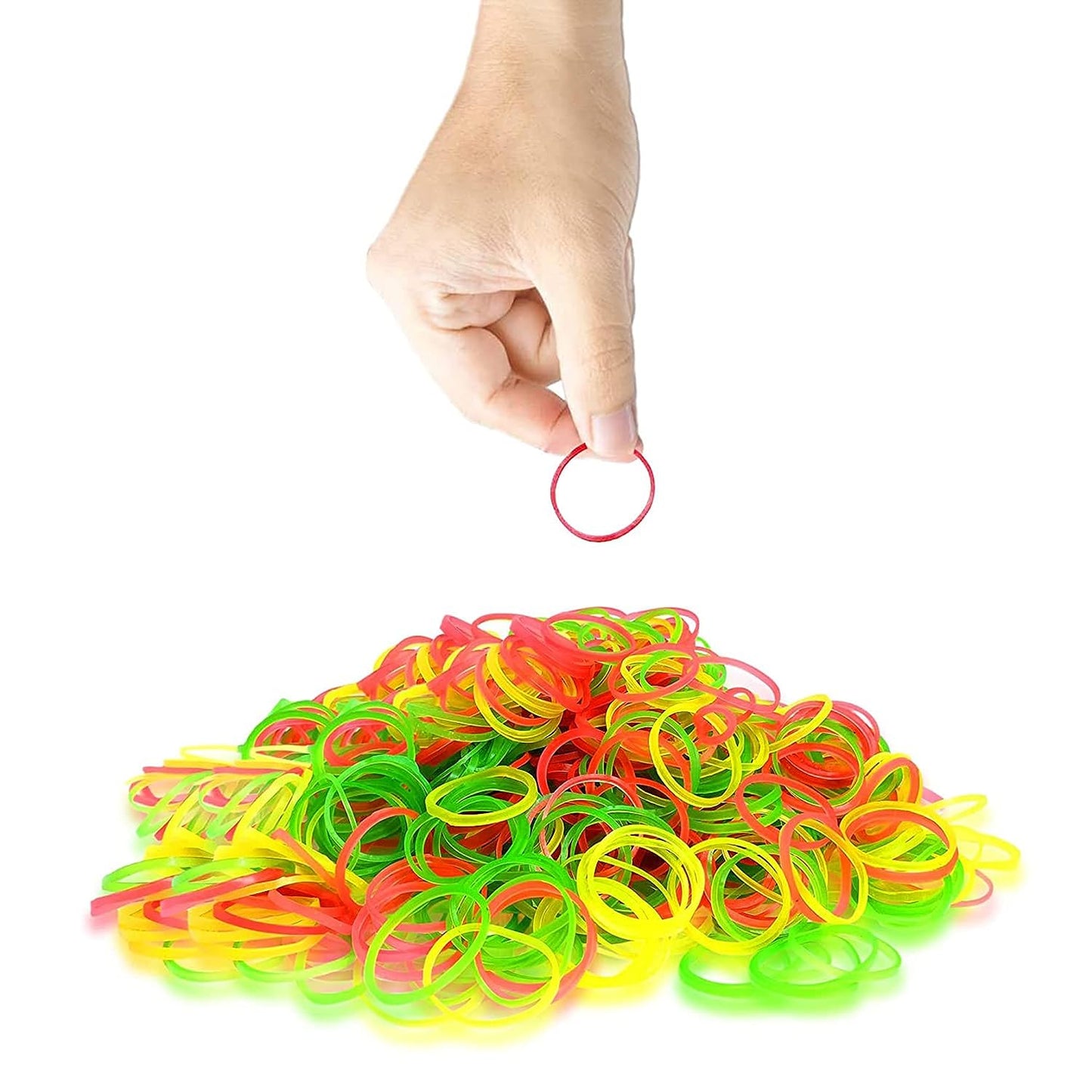 RUBBER BAND FOR OFFICE/HOME AND KITCHEN ACCESSORIES ITEM PRODUCTS, ELASTIC RUBBER BANDS, FLEXIBLE REUSABLE NYLON ELASTIC UNBREAKABLE, FOR STATIONERY, SCHOOL MULTICOLOR, Hair accessories