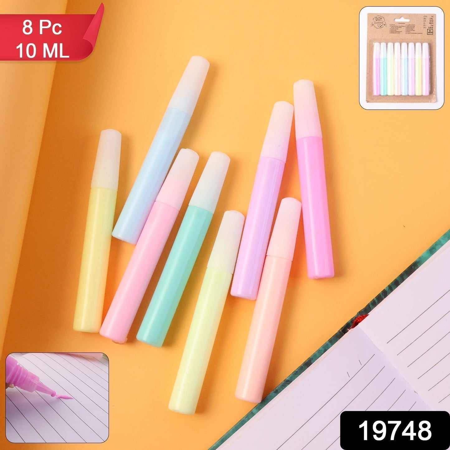 DIY Multi-Color Craft Glue Pen Set (10ML / 8 Pc)