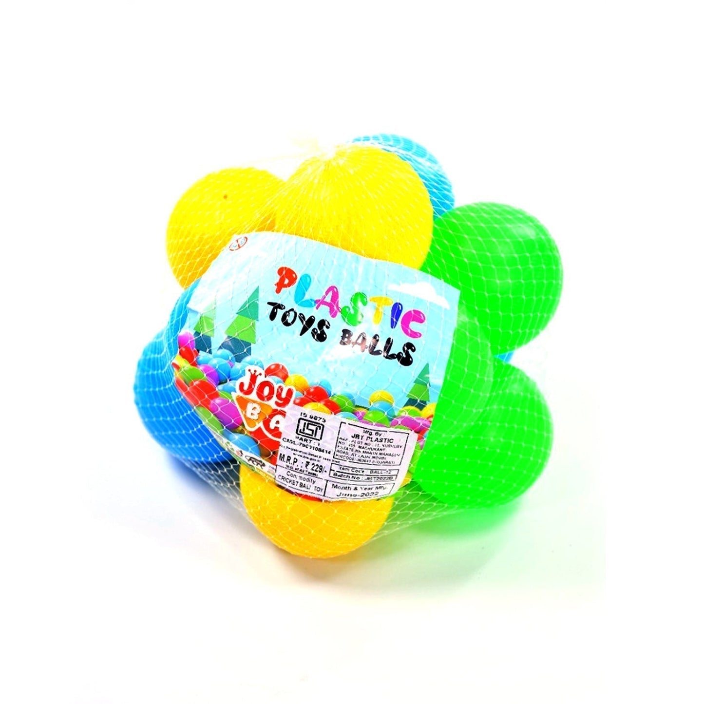 Premium Soft Multicolor Baby Balls – Safe Indoor/Outdoor Play for Pool Pit, Tents & Tunnels